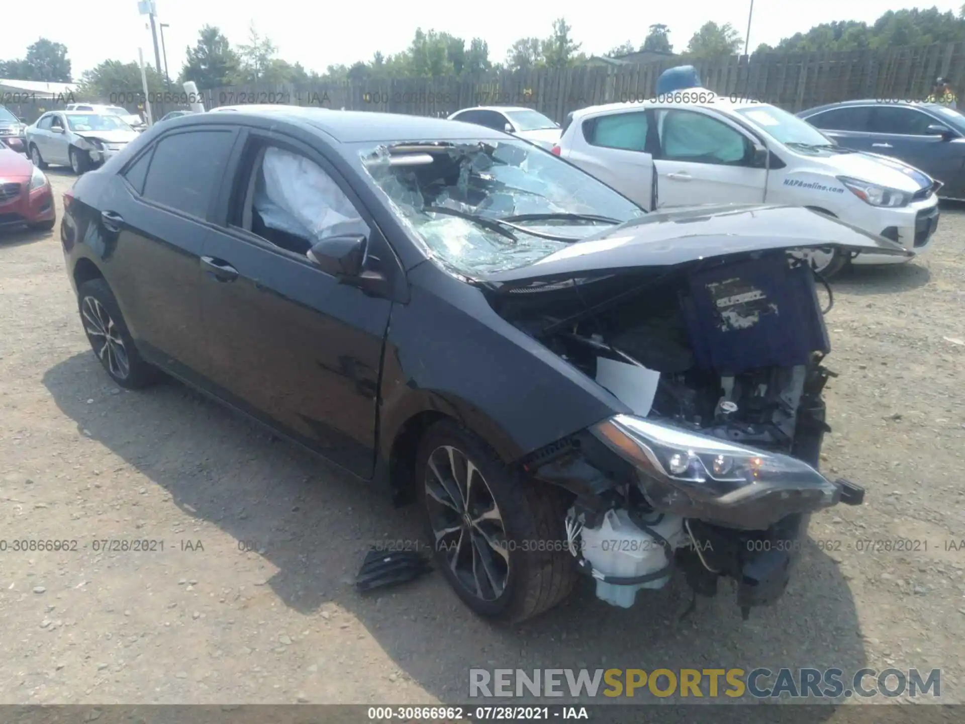 1 Photograph of a damaged car 2T1BURHE9KC157777 TOYOTA COROLLA 2019