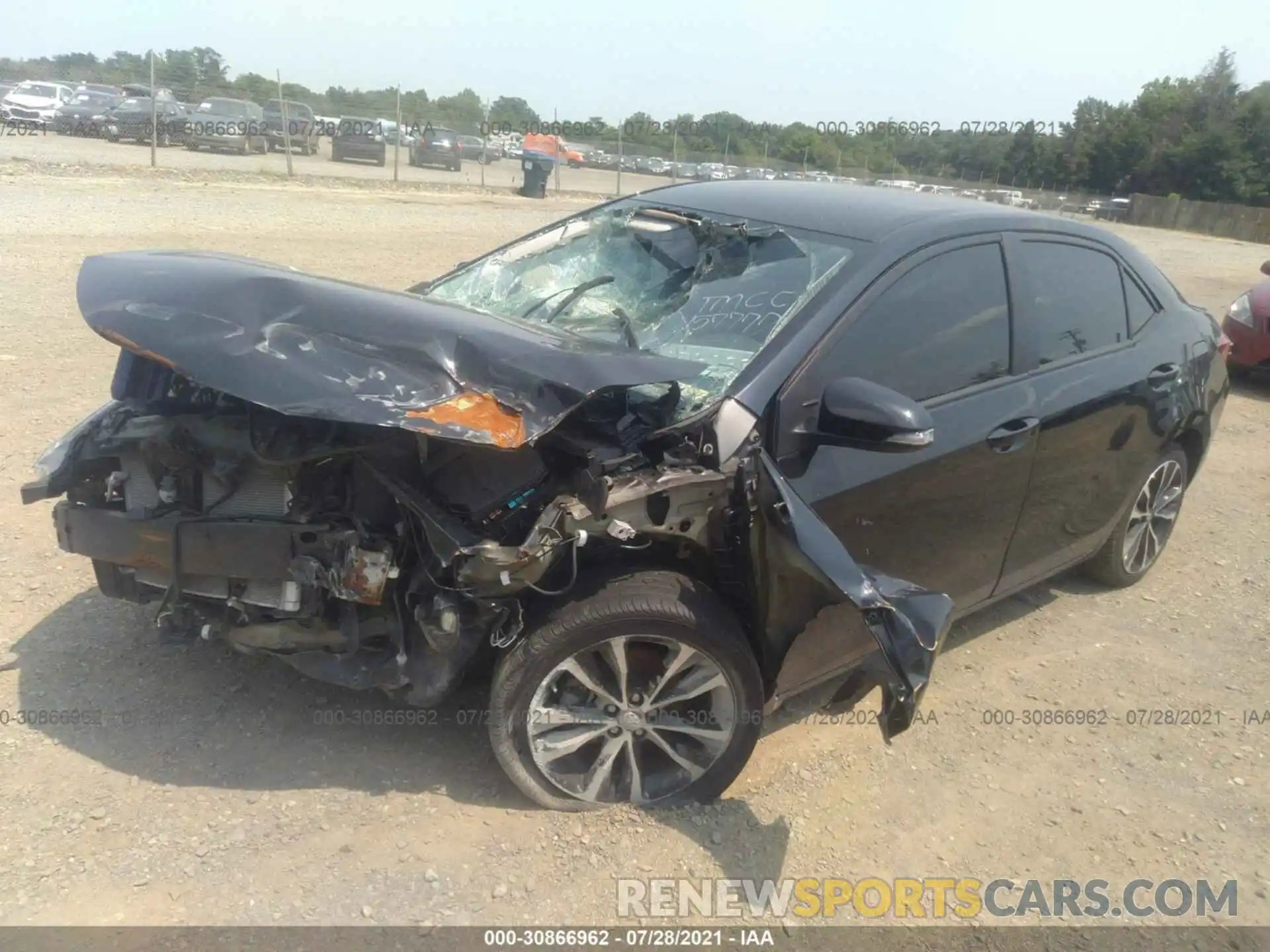 2 Photograph of a damaged car 2T1BURHE9KC157777 TOYOTA COROLLA 2019