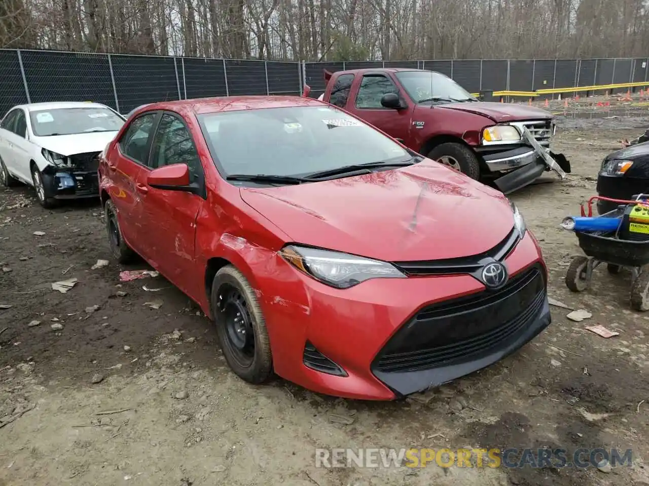 1 Photograph of a damaged car 2T1BURHE9KC158203 TOYOTA COROLLA 2019