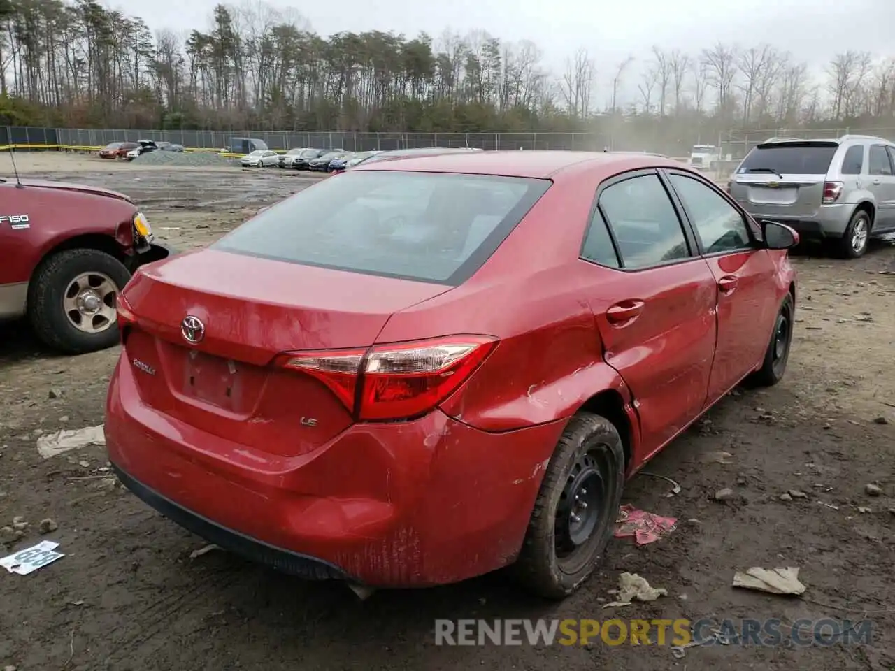 4 Photograph of a damaged car 2T1BURHE9KC158203 TOYOTA COROLLA 2019