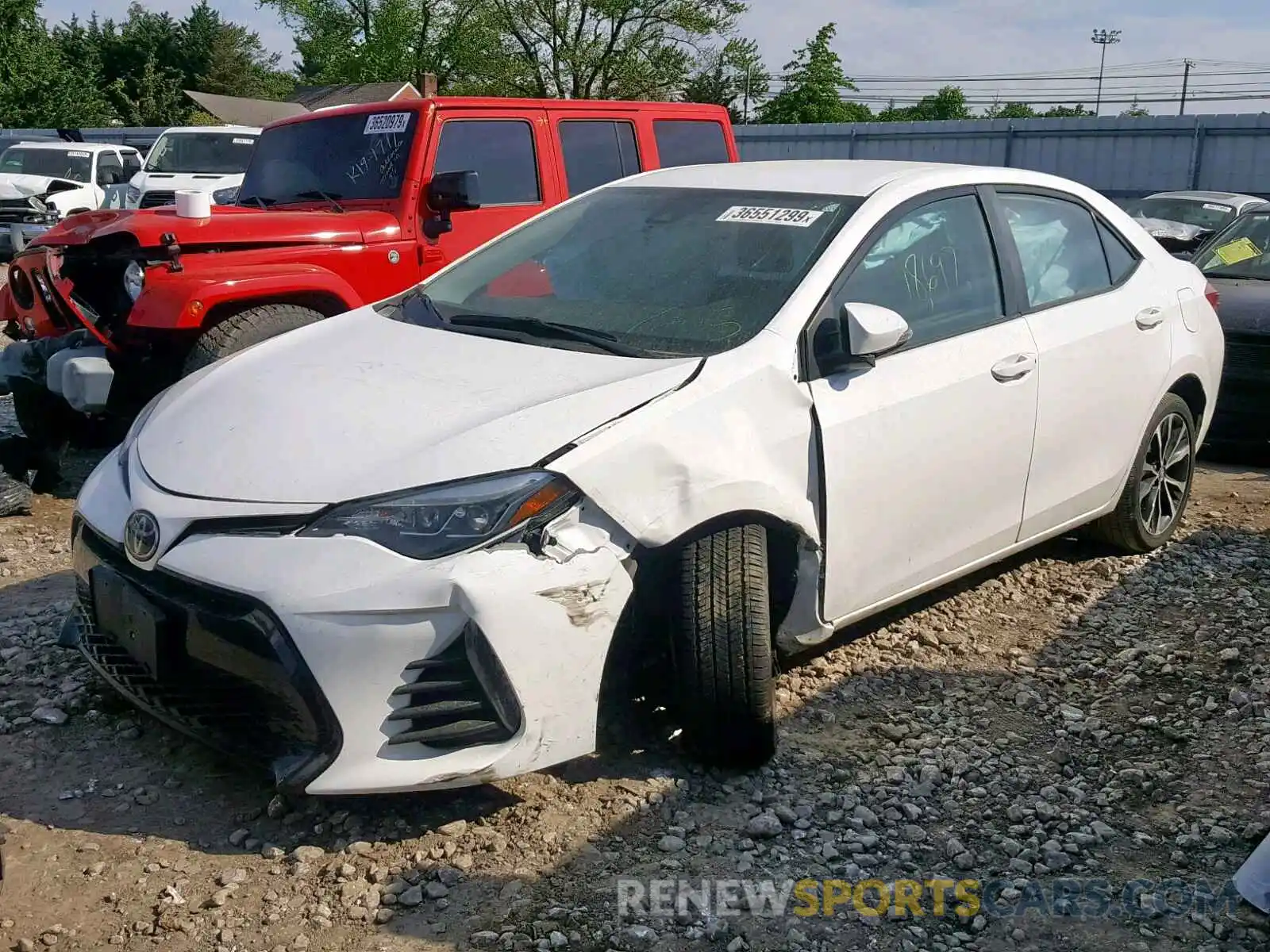 2 Фотография поврежденного автомобиля 2T1BURHE9KC159108 TOYOTA COROLLA 2019