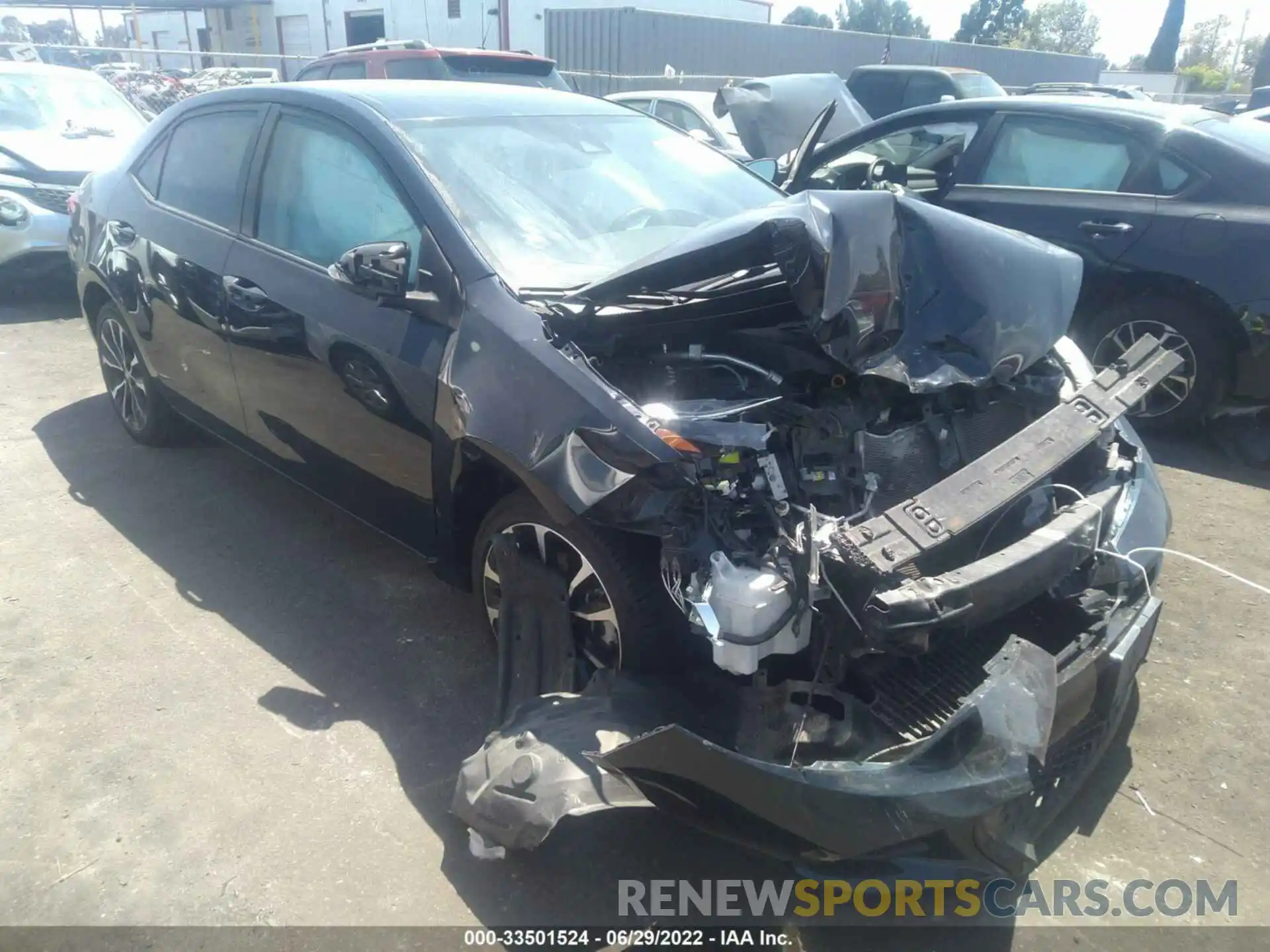 1 Photograph of a damaged car 2T1BURHE9KC159237 TOYOTA COROLLA 2019