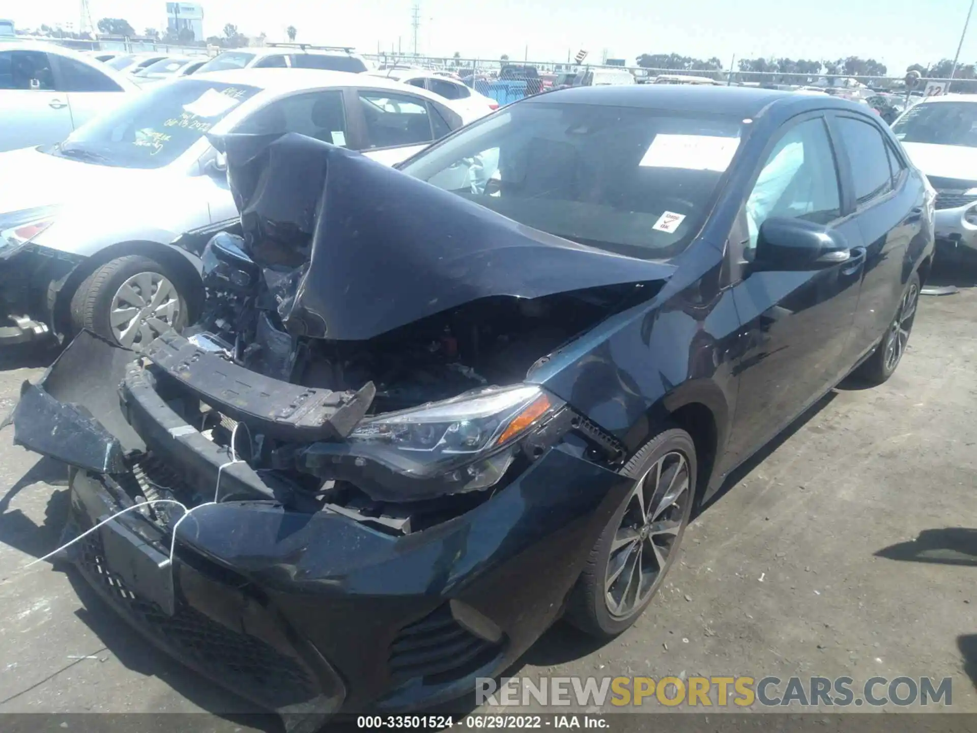 2 Photograph of a damaged car 2T1BURHE9KC159237 TOYOTA COROLLA 2019