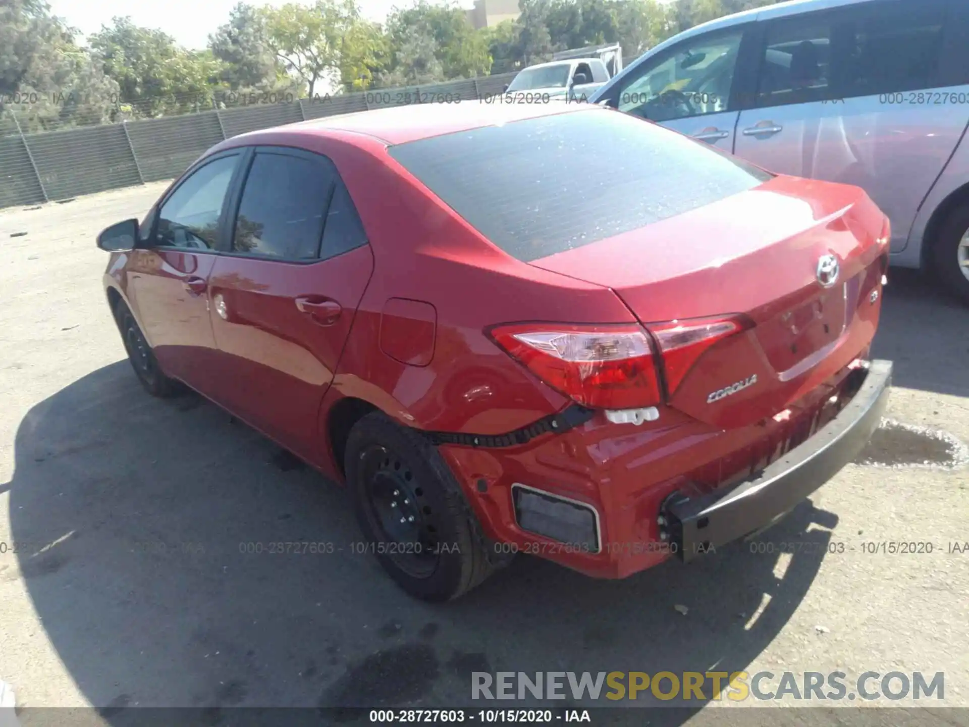 3 Photograph of a damaged car 2T1BURHE9KC160209 TOYOTA COROLLA 2019