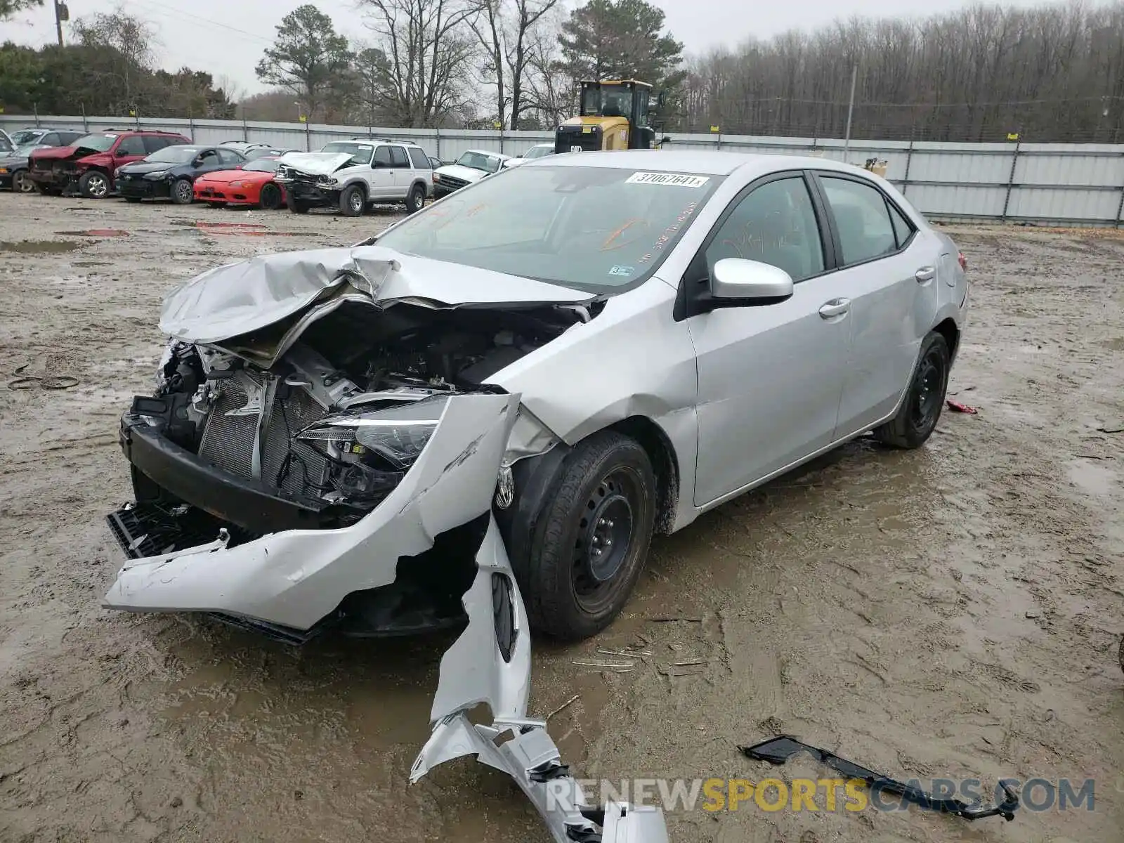 2 Photograph of a damaged car 2T1BURHE9KC160386 TOYOTA COROLLA 2019