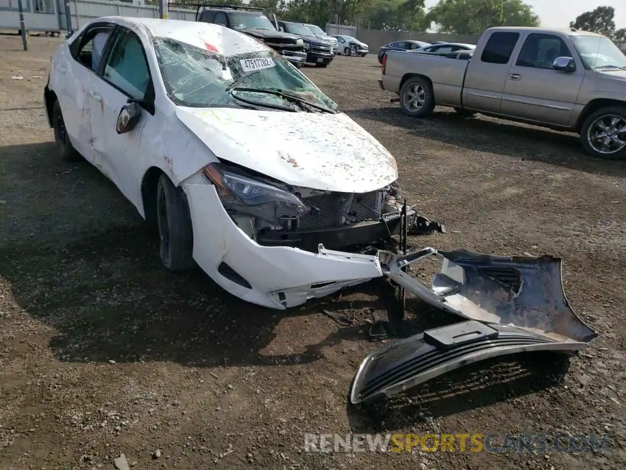 1 Photograph of a damaged car 2T1BURHE9KC160727 TOYOTA COROLLA 2019