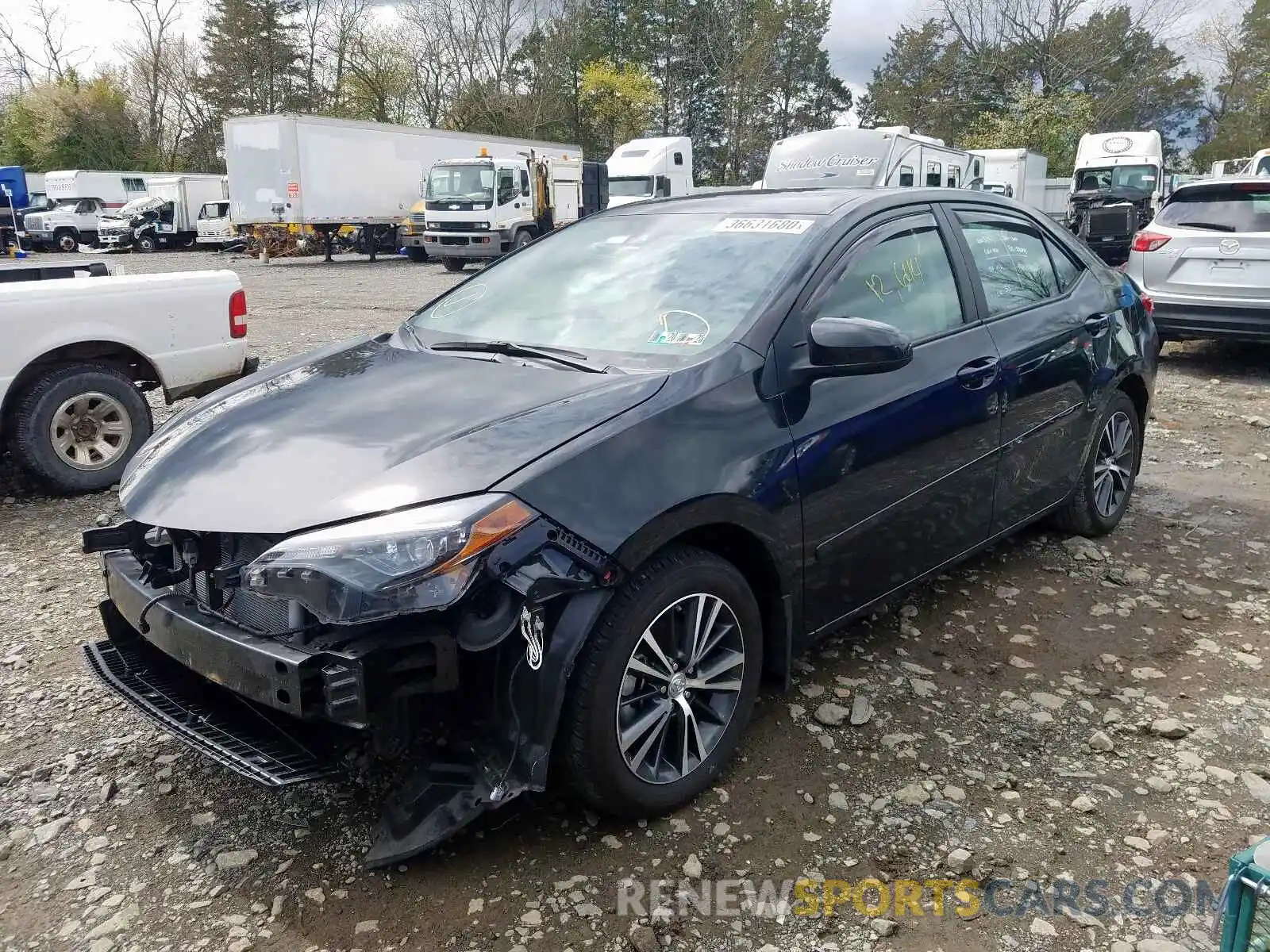 2 Photograph of a damaged car 2T1BURHE9KC161182 TOYOTA COROLLA 2019