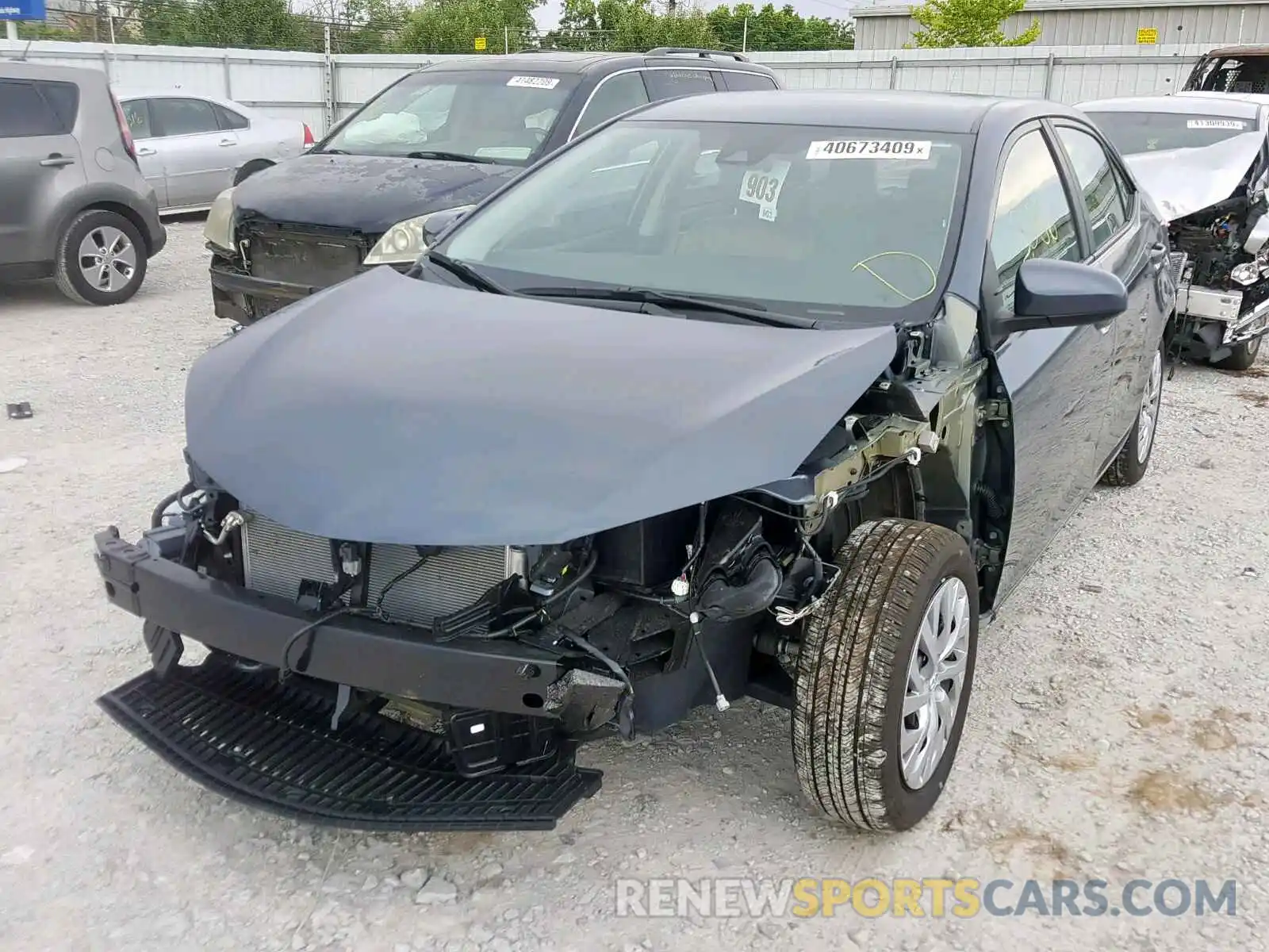 2 Photograph of a damaged car 2T1BURHE9KC161618 TOYOTA COROLLA 2019