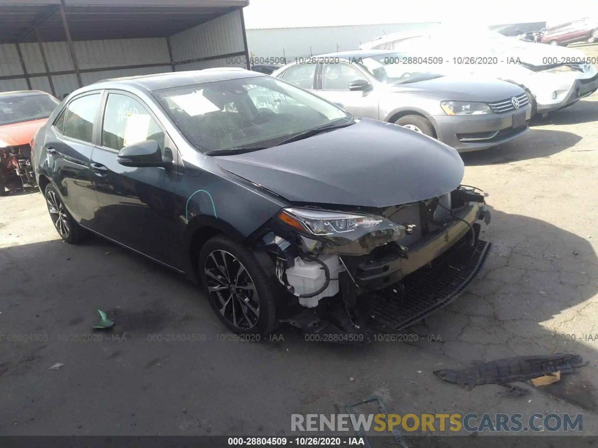 1 Photograph of a damaged car 2T1BURHE9KC162350 TOYOTA COROLLA 2019