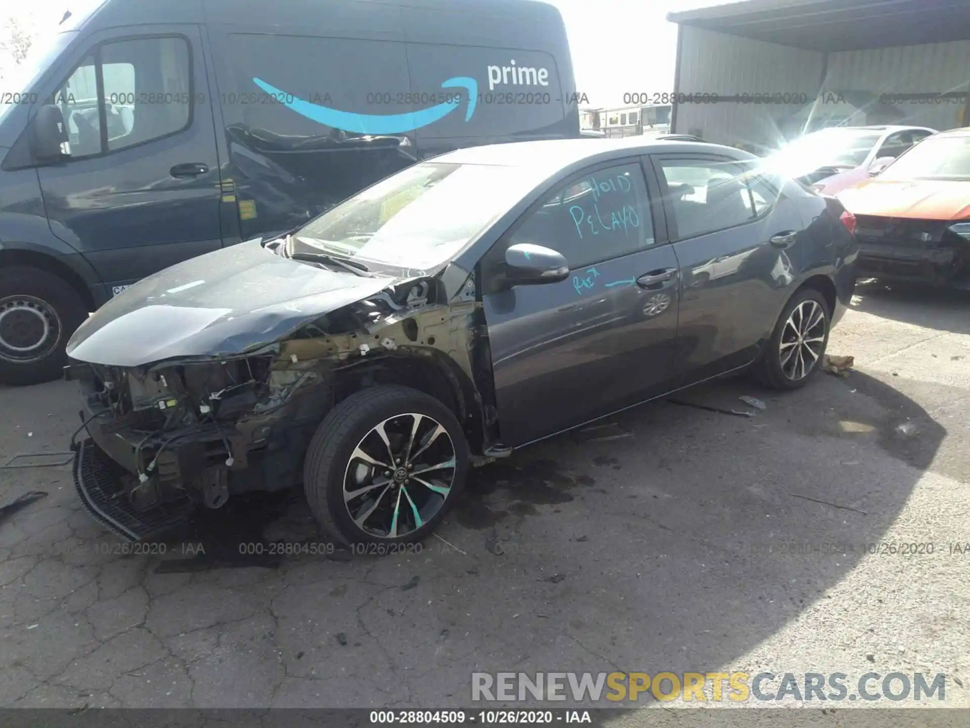 2 Photograph of a damaged car 2T1BURHE9KC162350 TOYOTA COROLLA 2019