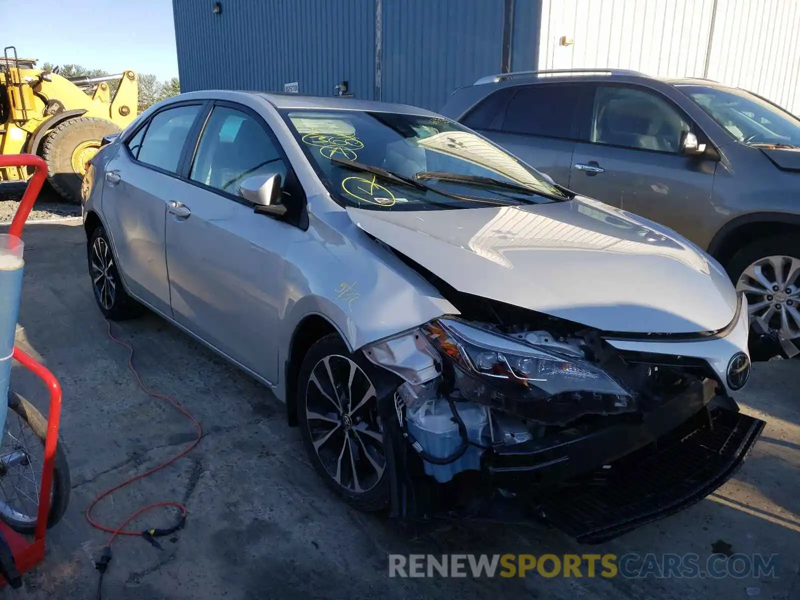 1 Photograph of a damaged car 2T1BURHE9KC162655 TOYOTA COROLLA 2019