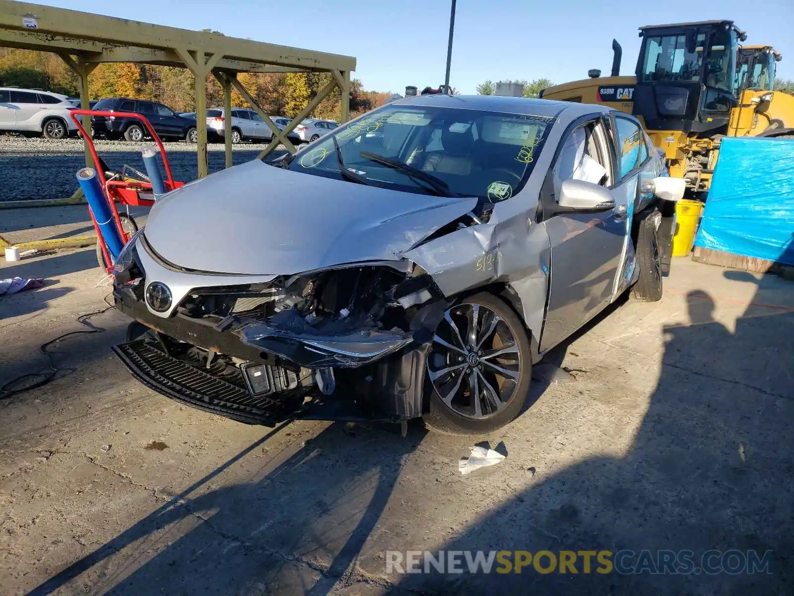 2 Photograph of a damaged car 2T1BURHE9KC162655 TOYOTA COROLLA 2019