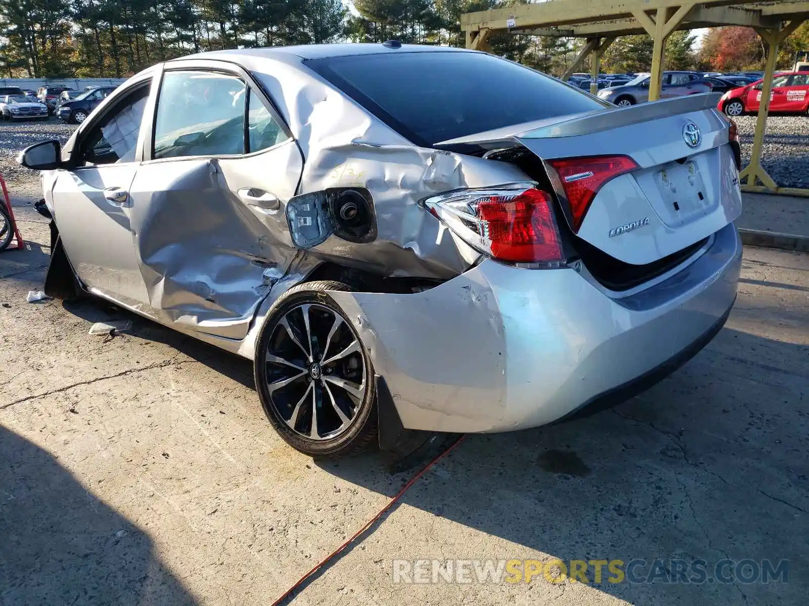 3 Photograph of a damaged car 2T1BURHE9KC162655 TOYOTA COROLLA 2019