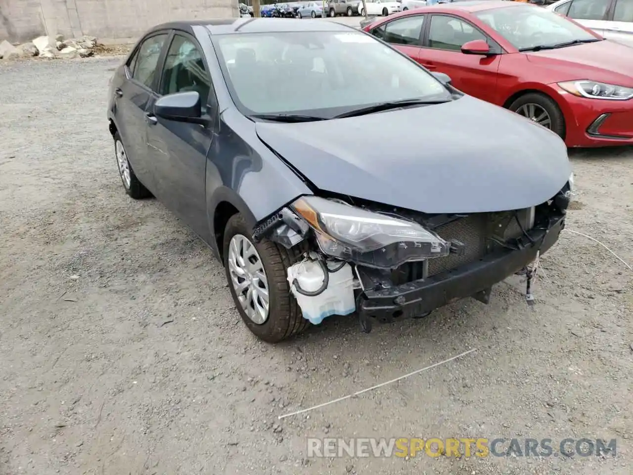 1 Photograph of a damaged car 2T1BURHE9KC163367 TOYOTA COROLLA 2019