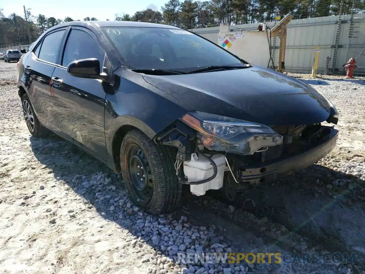 1 Photograph of a damaged car 2T1BURHE9KC163658 TOYOTA COROLLA 2019