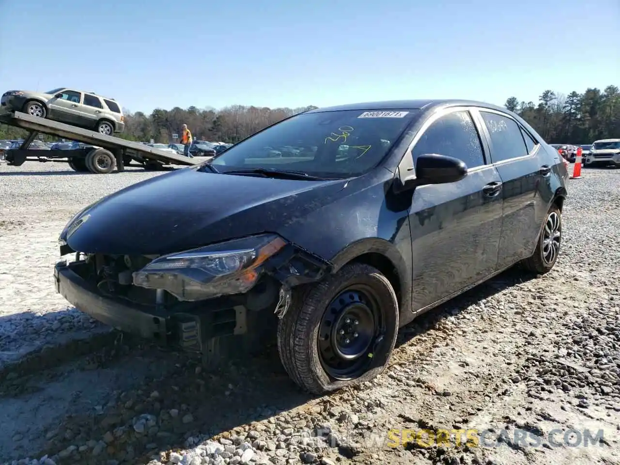 2 Photograph of a damaged car 2T1BURHE9KC163658 TOYOTA COROLLA 2019