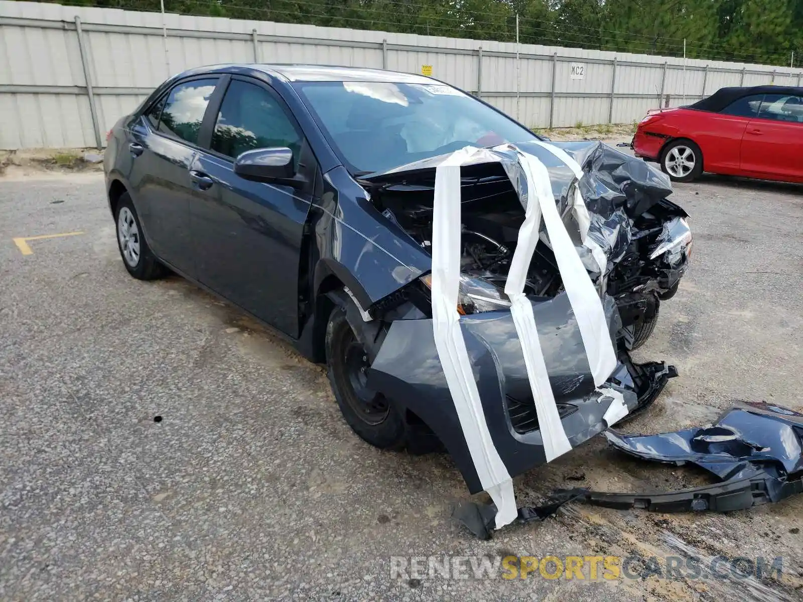 1 Photograph of a damaged car 2T1BURHE9KC163773 TOYOTA COROLLA 2019