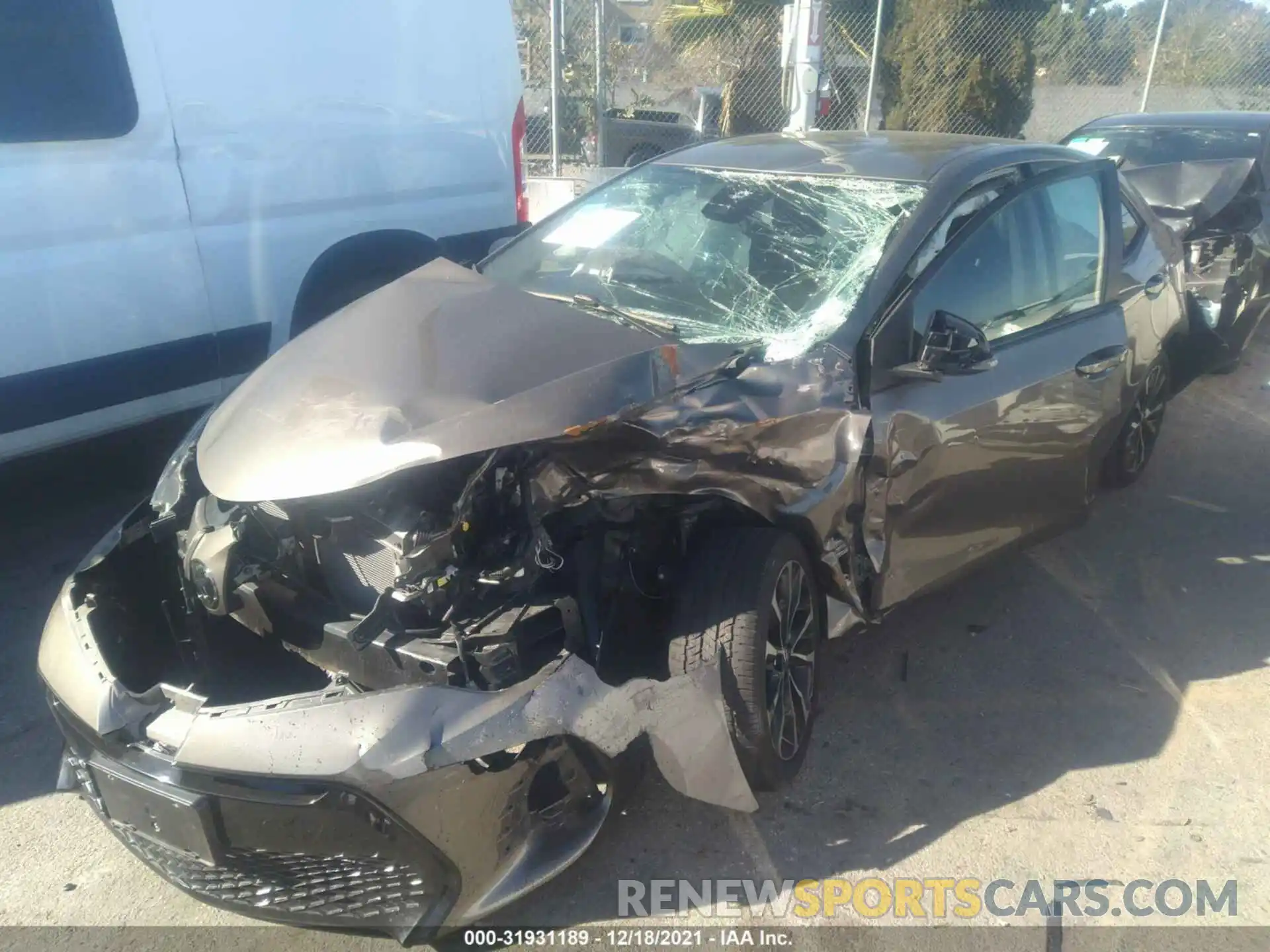 2 Photograph of a damaged car 2T1BURHE9KC163840 TOYOTA COROLLA 2019