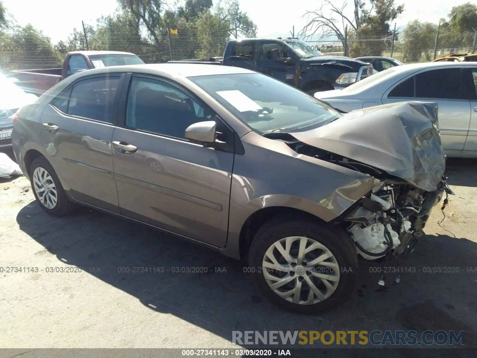 1 Photograph of a damaged car 2T1BURHE9KC163952 TOYOTA COROLLA 2019