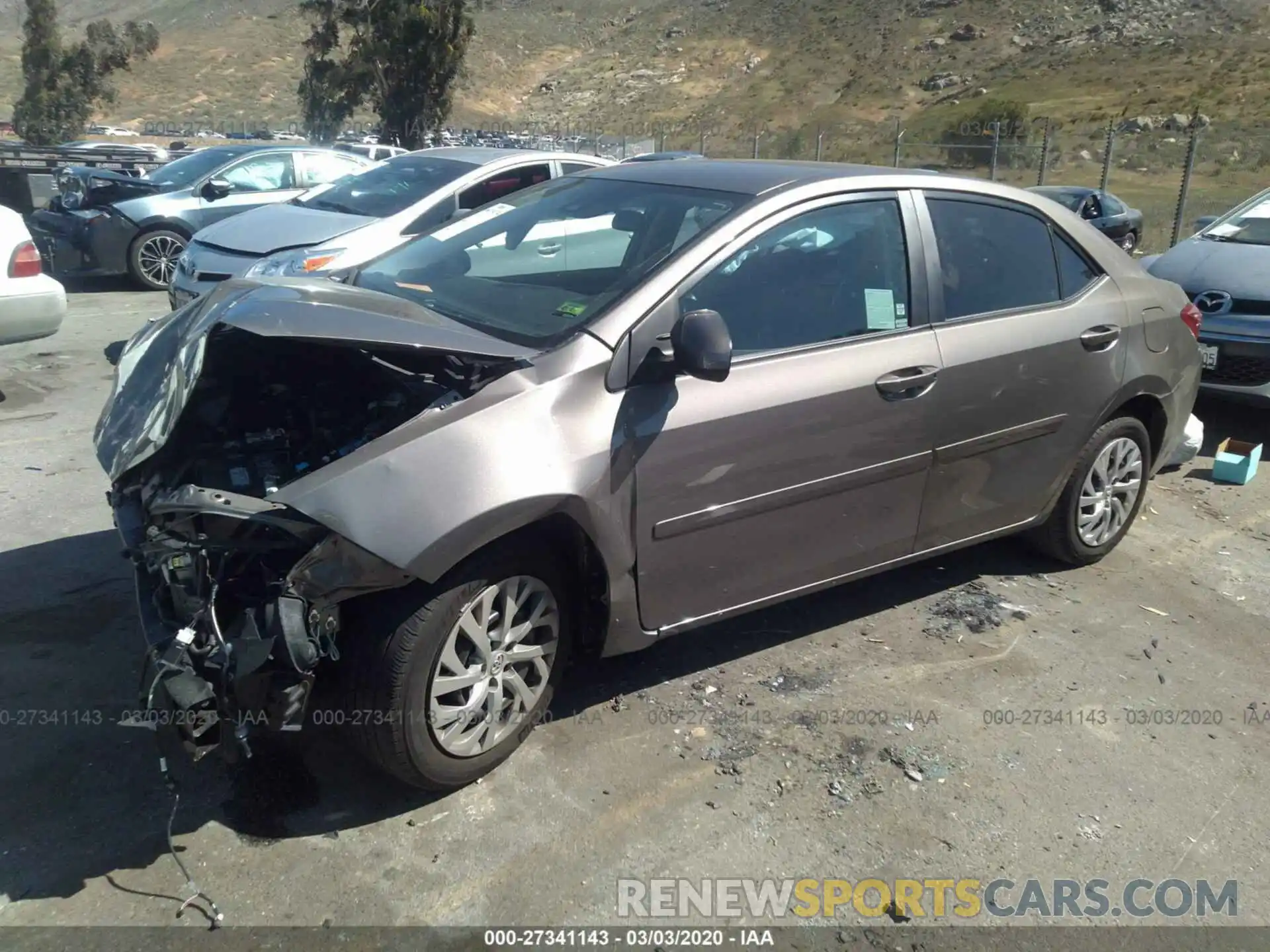 2 Photograph of a damaged car 2T1BURHE9KC163952 TOYOTA COROLLA 2019