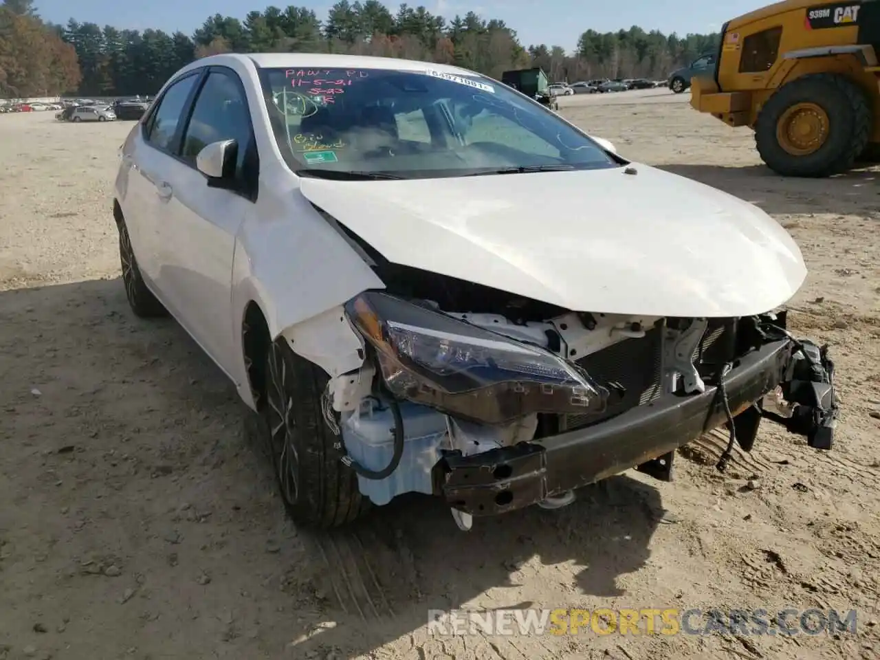 1 Photograph of a damaged car 2T1BURHE9KC164972 TOYOTA COROLLA 2019