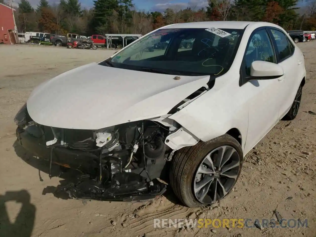 2 Photograph of a damaged car 2T1BURHE9KC164972 TOYOTA COROLLA 2019