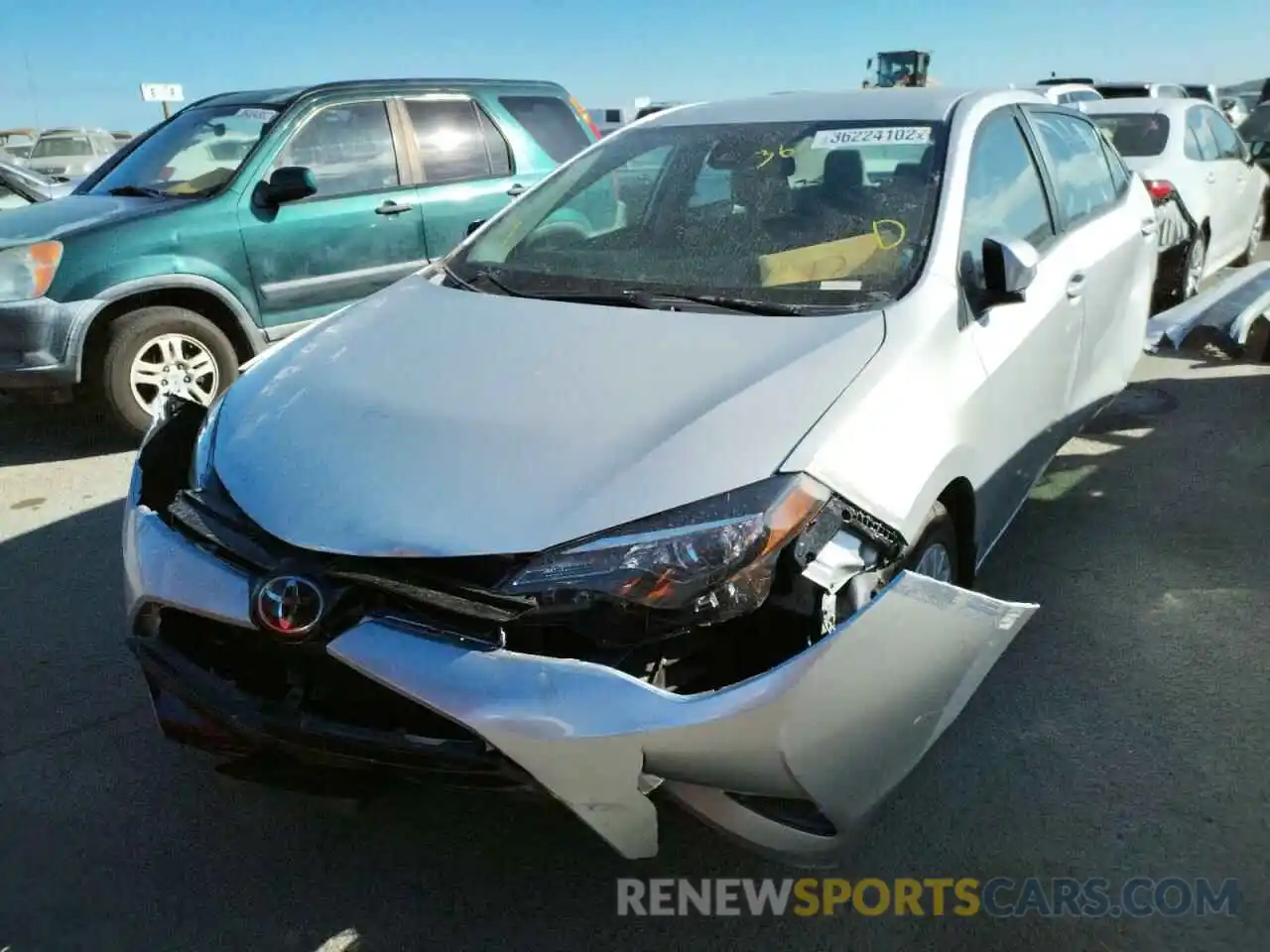 2 Photograph of a damaged car 2T1BURHE9KC165460 TOYOTA COROLLA 2019