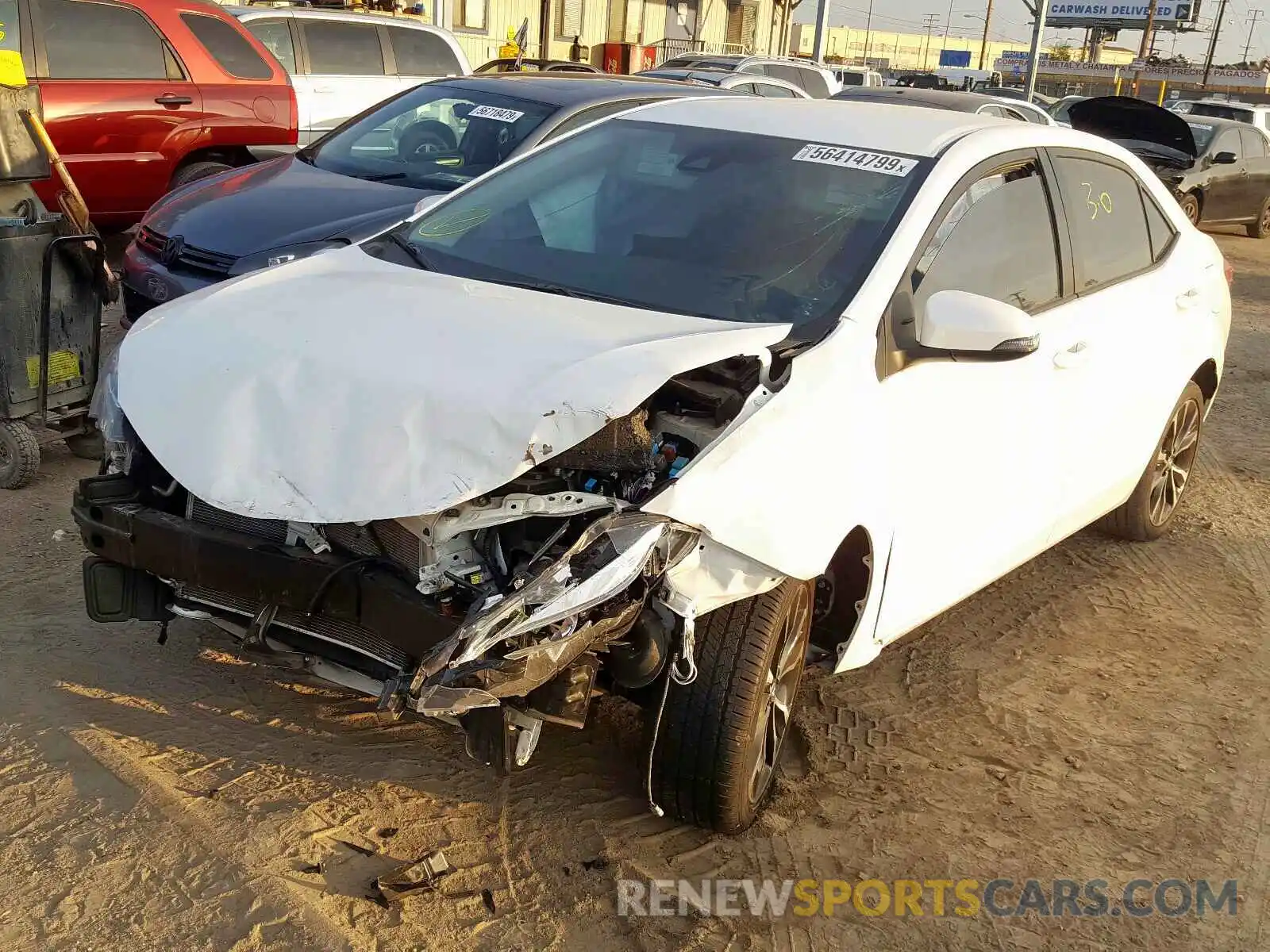2 Photograph of a damaged car 2T1BURHE9KC165572 TOYOTA COROLLA 2019