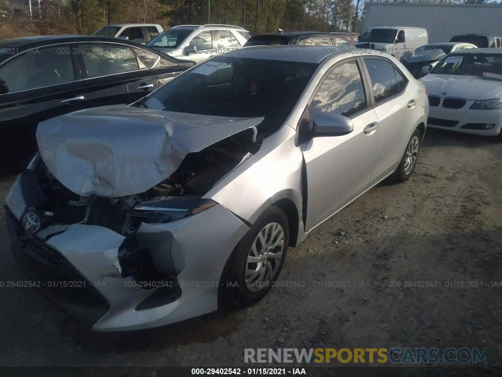 2 Photograph of a damaged car 2T1BURHE9KC166060 TOYOTA COROLLA 2019