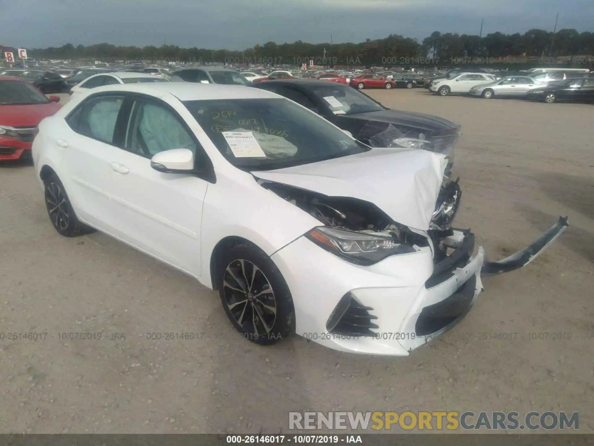 1 Photograph of a damaged car 2T1BURHE9KC166544 TOYOTA COROLLA 2019