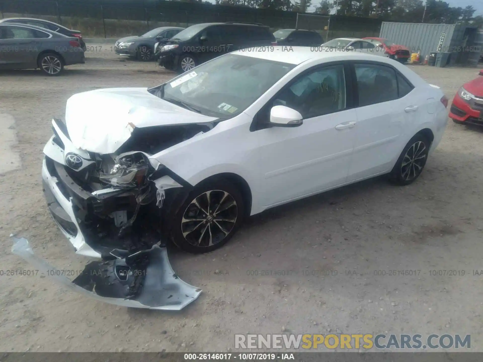 2 Photograph of a damaged car 2T1BURHE9KC166544 TOYOTA COROLLA 2019