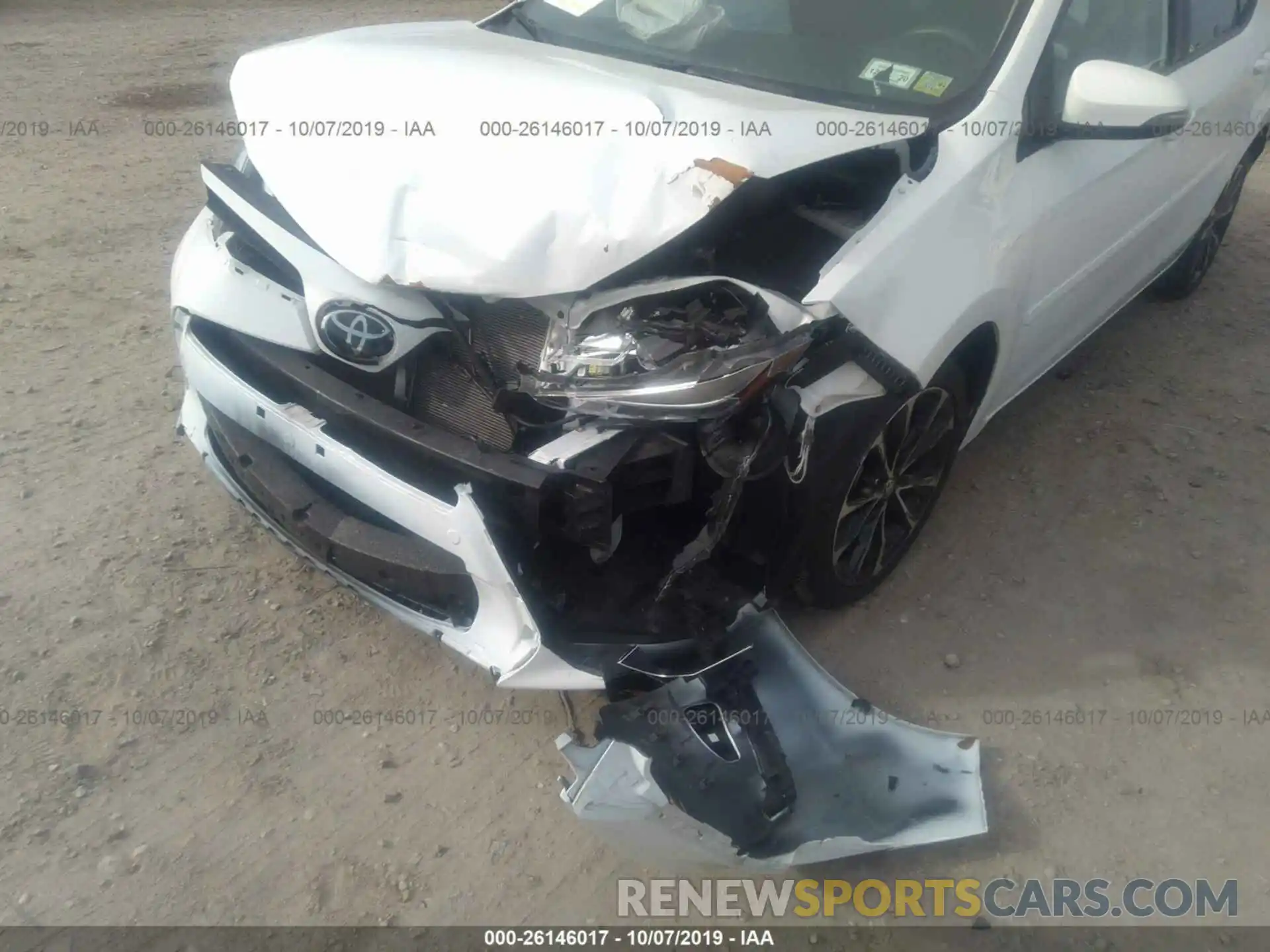 6 Photograph of a damaged car 2T1BURHE9KC166544 TOYOTA COROLLA 2019