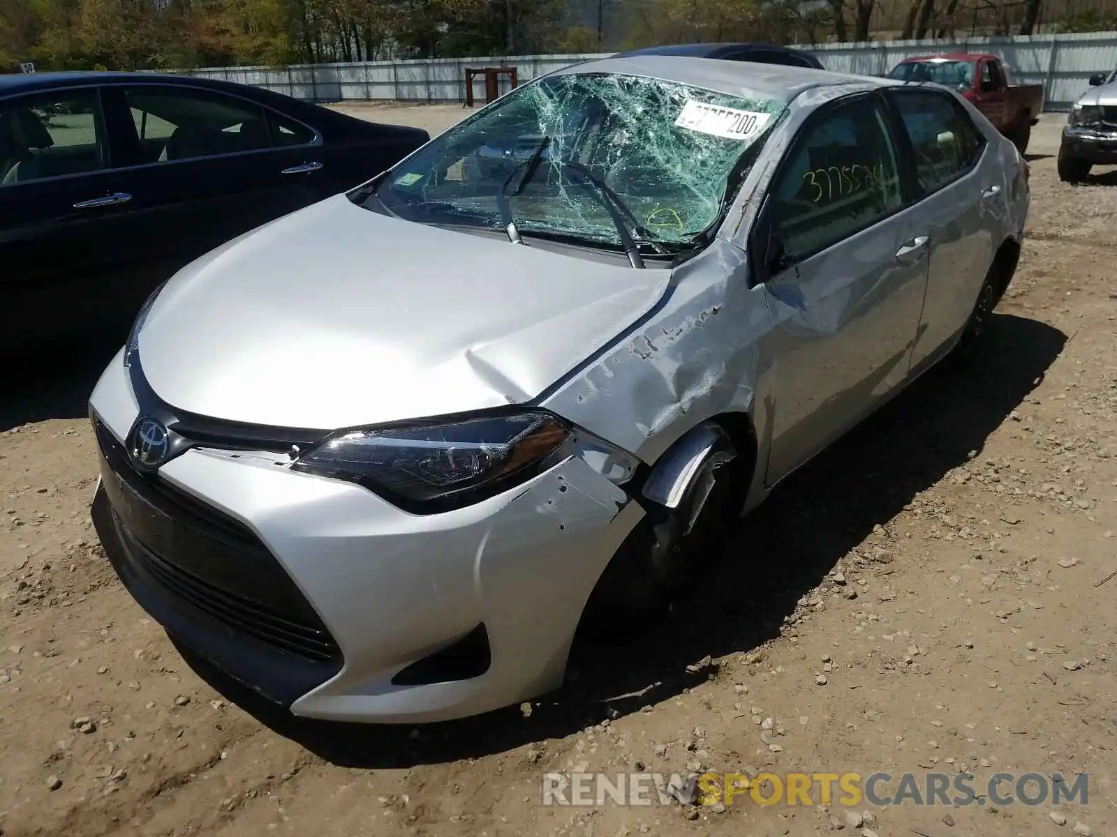 2 Photograph of a damaged car 2T1BURHE9KC166589 TOYOTA COROLLA 2019