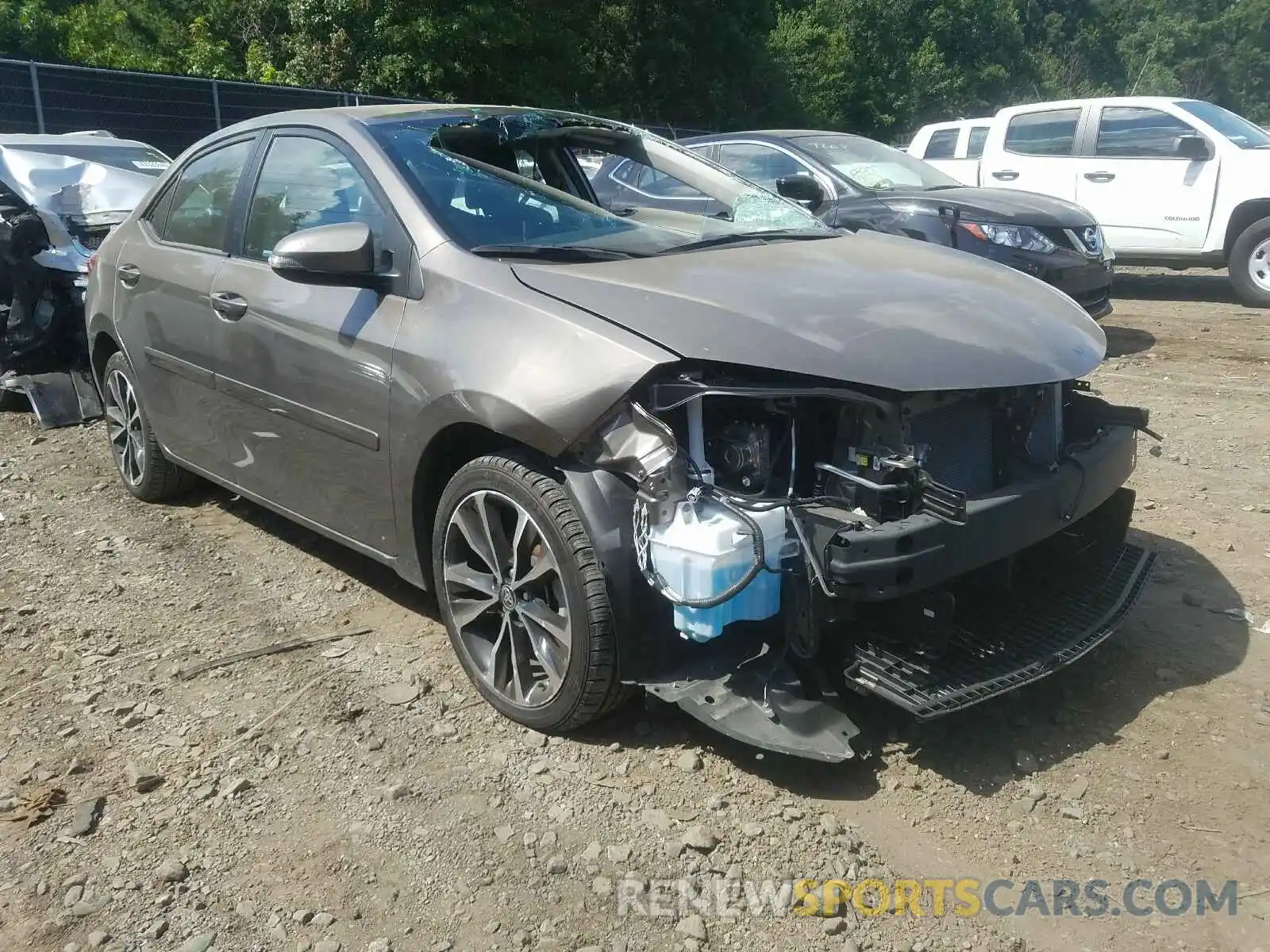 1 Photograph of a damaged car 2T1BURHE9KC166639 TOYOTA COROLLA 2019