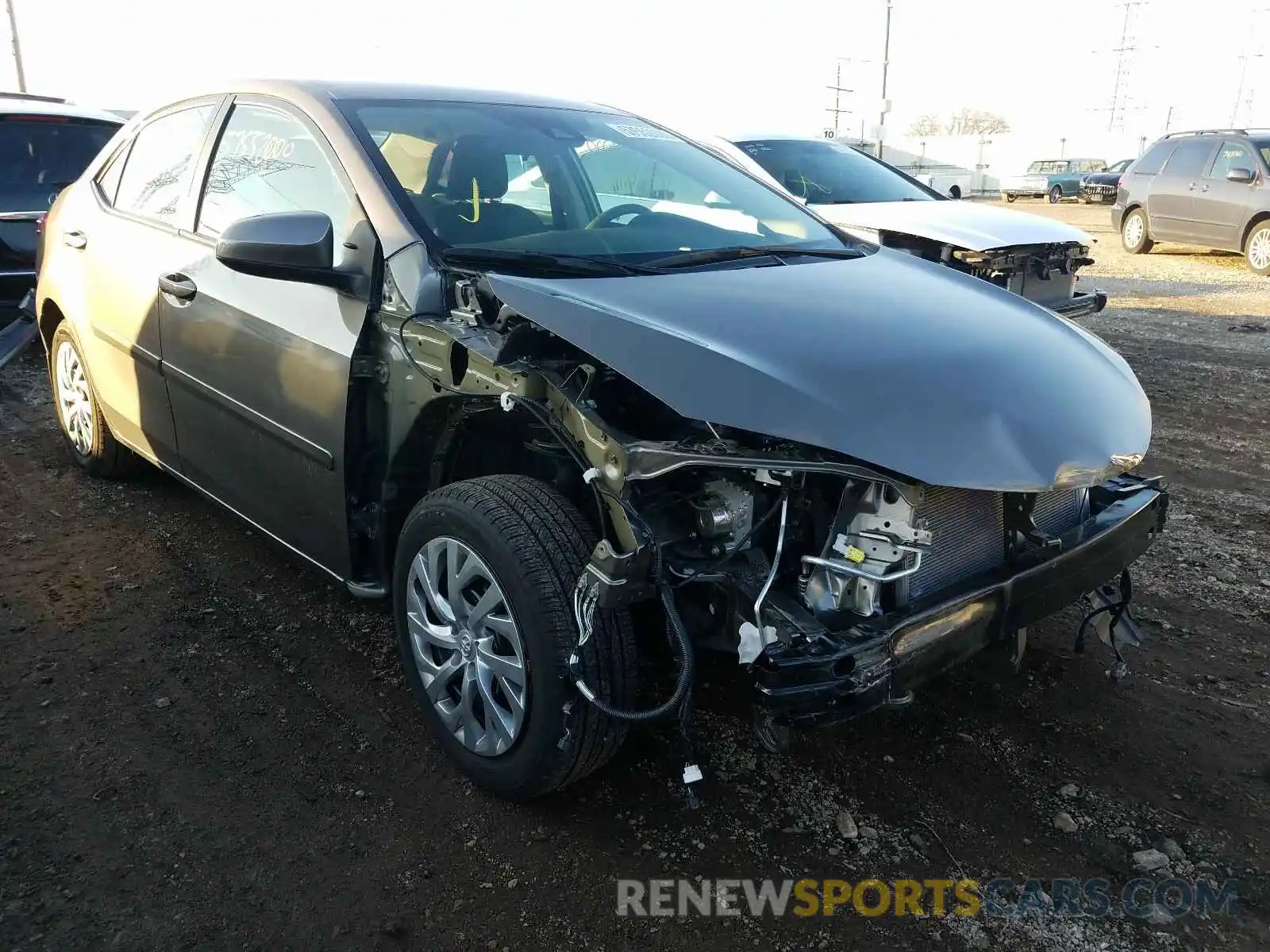 1 Photograph of a damaged car 2T1BURHE9KC166804 TOYOTA COROLLA 2019