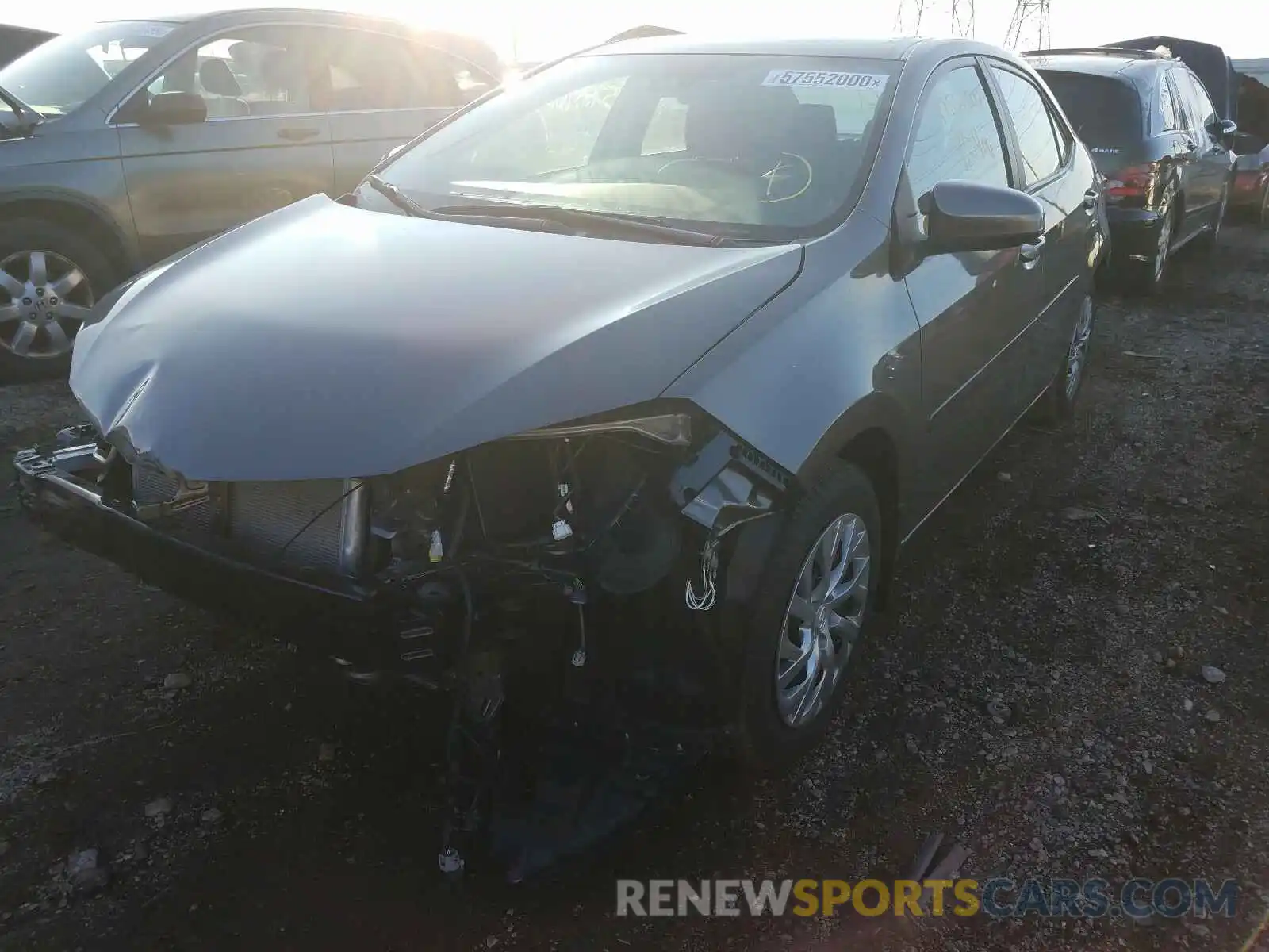 2 Photograph of a damaged car 2T1BURHE9KC166804 TOYOTA COROLLA 2019