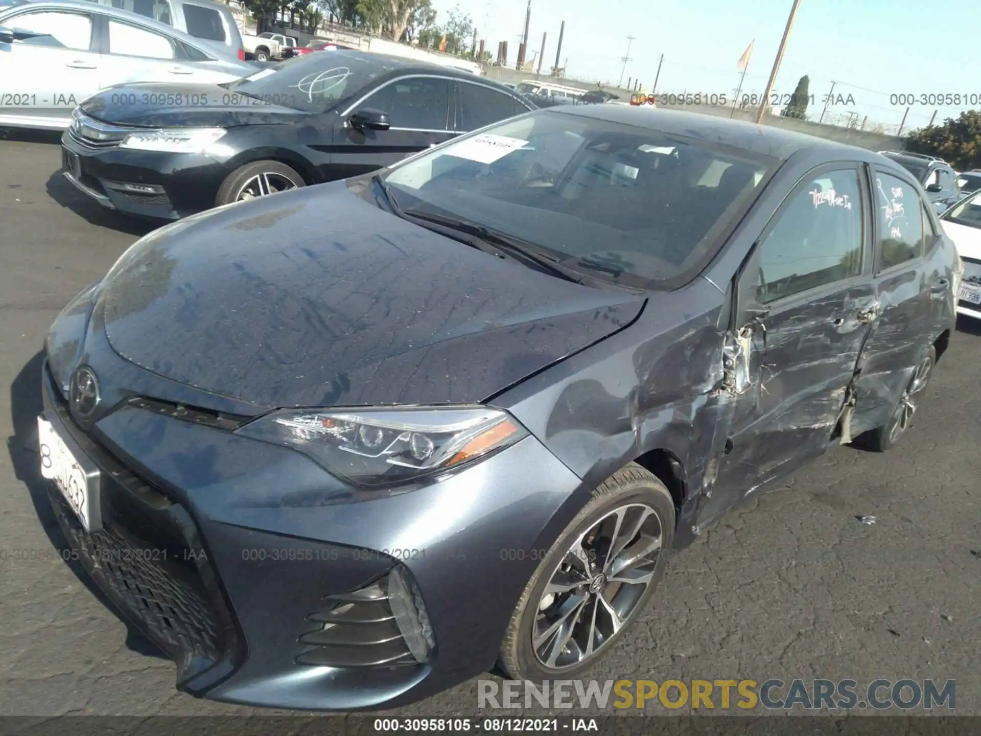 2 Photograph of a damaged car 2T1BURHE9KC166995 TOYOTA COROLLA 2019