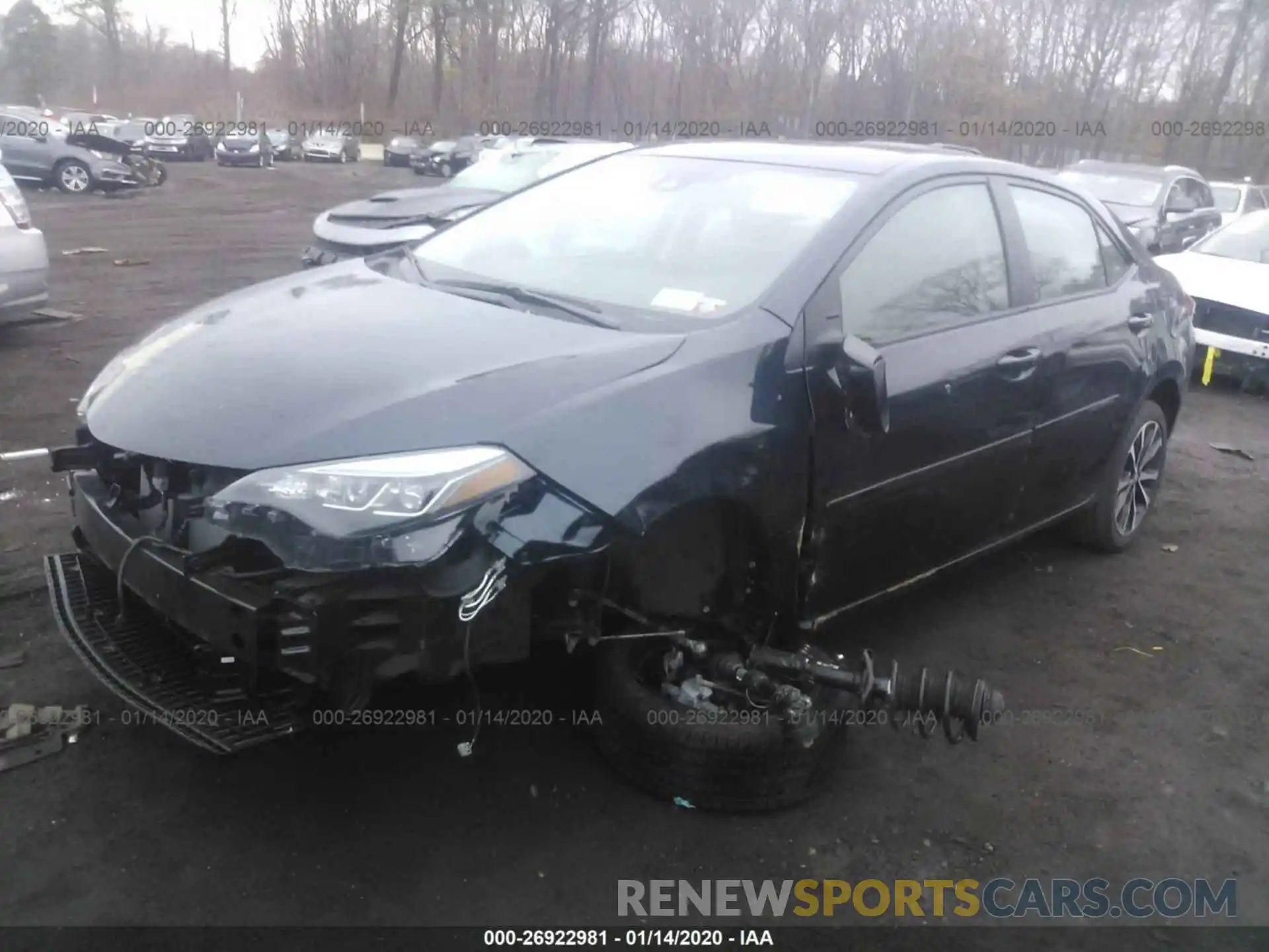 2 Photograph of a damaged car 2T1BURHE9KC167077 TOYOTA COROLLA 2019