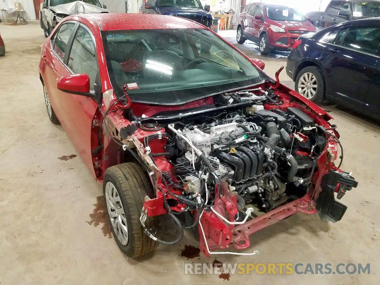 1 Photograph of a damaged car 2T1BURHE9KC167709 TOYOTA COROLLA 2019