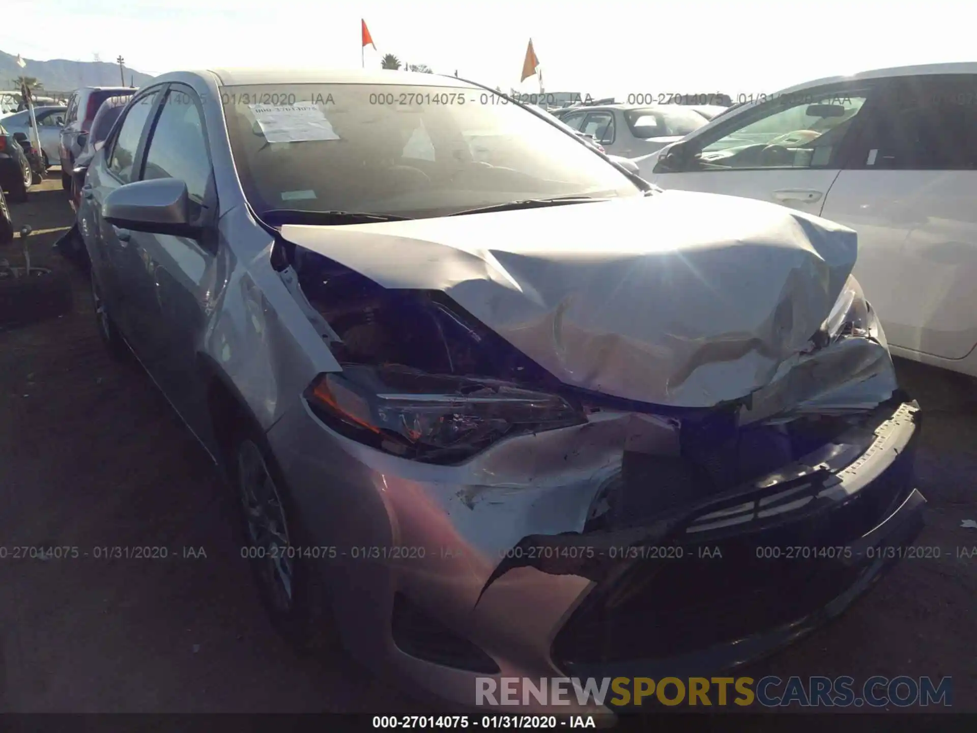 1 Photograph of a damaged car 2T1BURHE9KC167774 TOYOTA COROLLA 2019