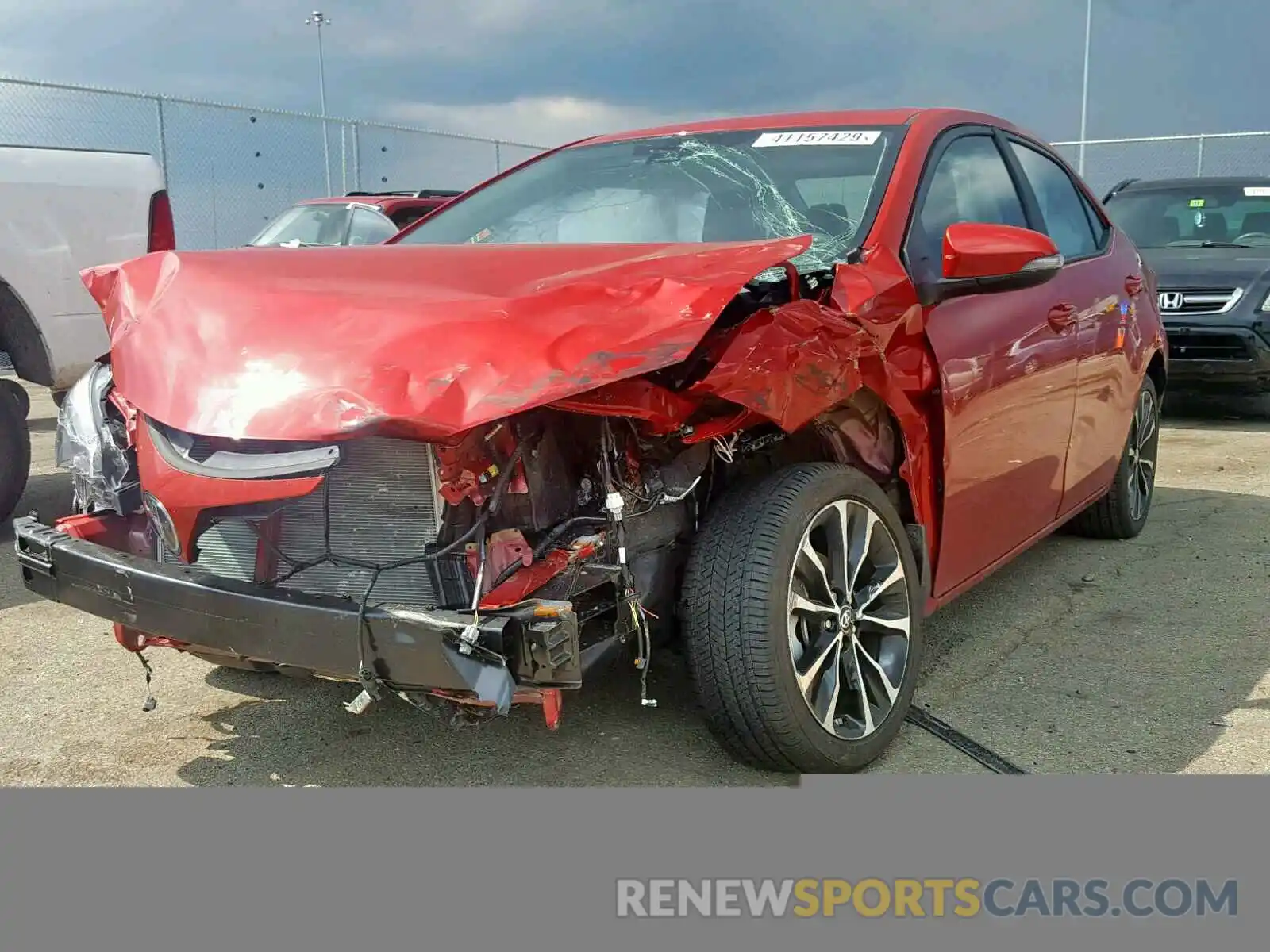 2 Photograph of a damaged car 2T1BURHE9KC168262 TOYOTA COROLLA 2019