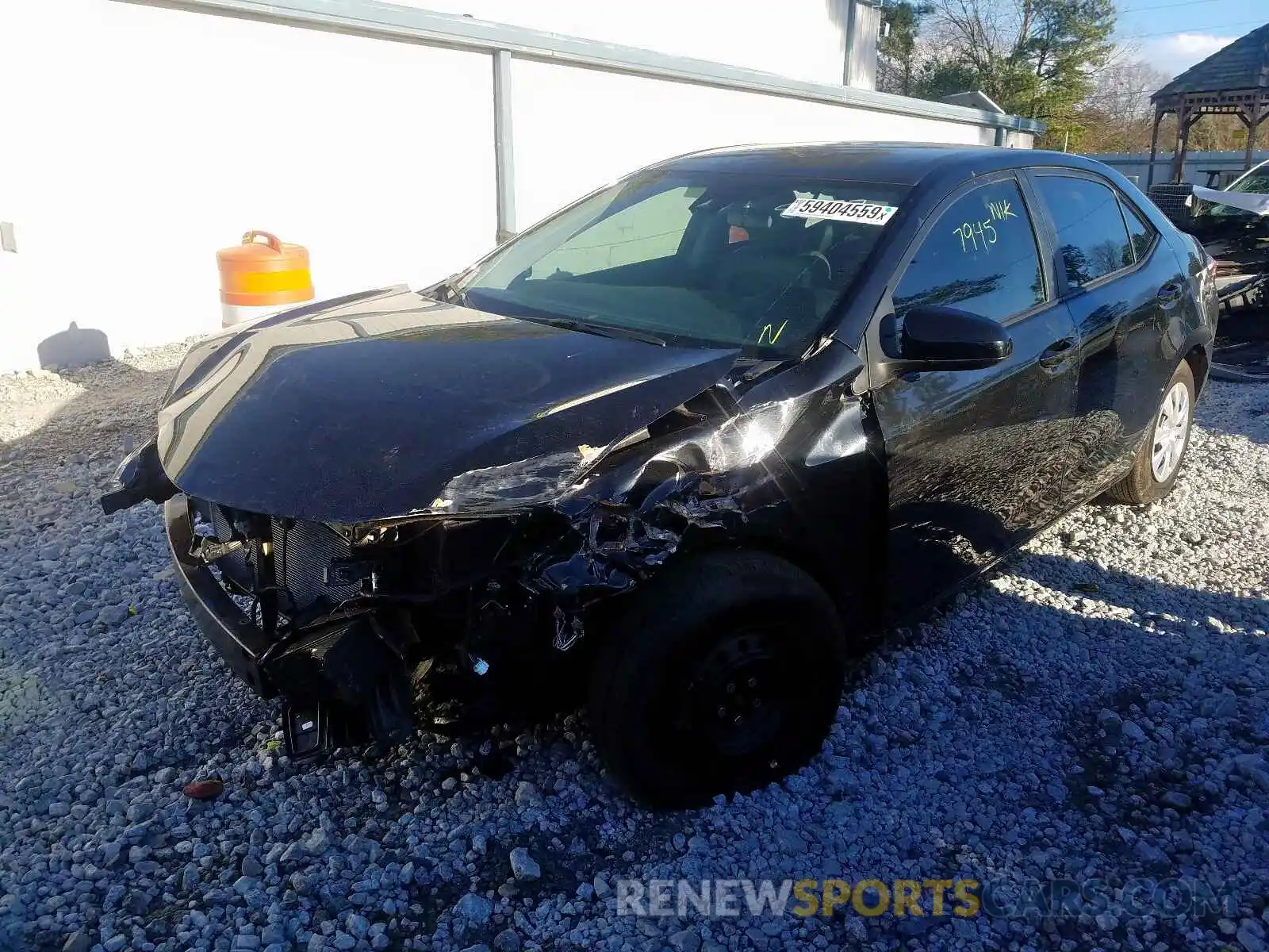 2 Photograph of a damaged car 2T1BURHE9KC168357 TOYOTA COROLLA 2019