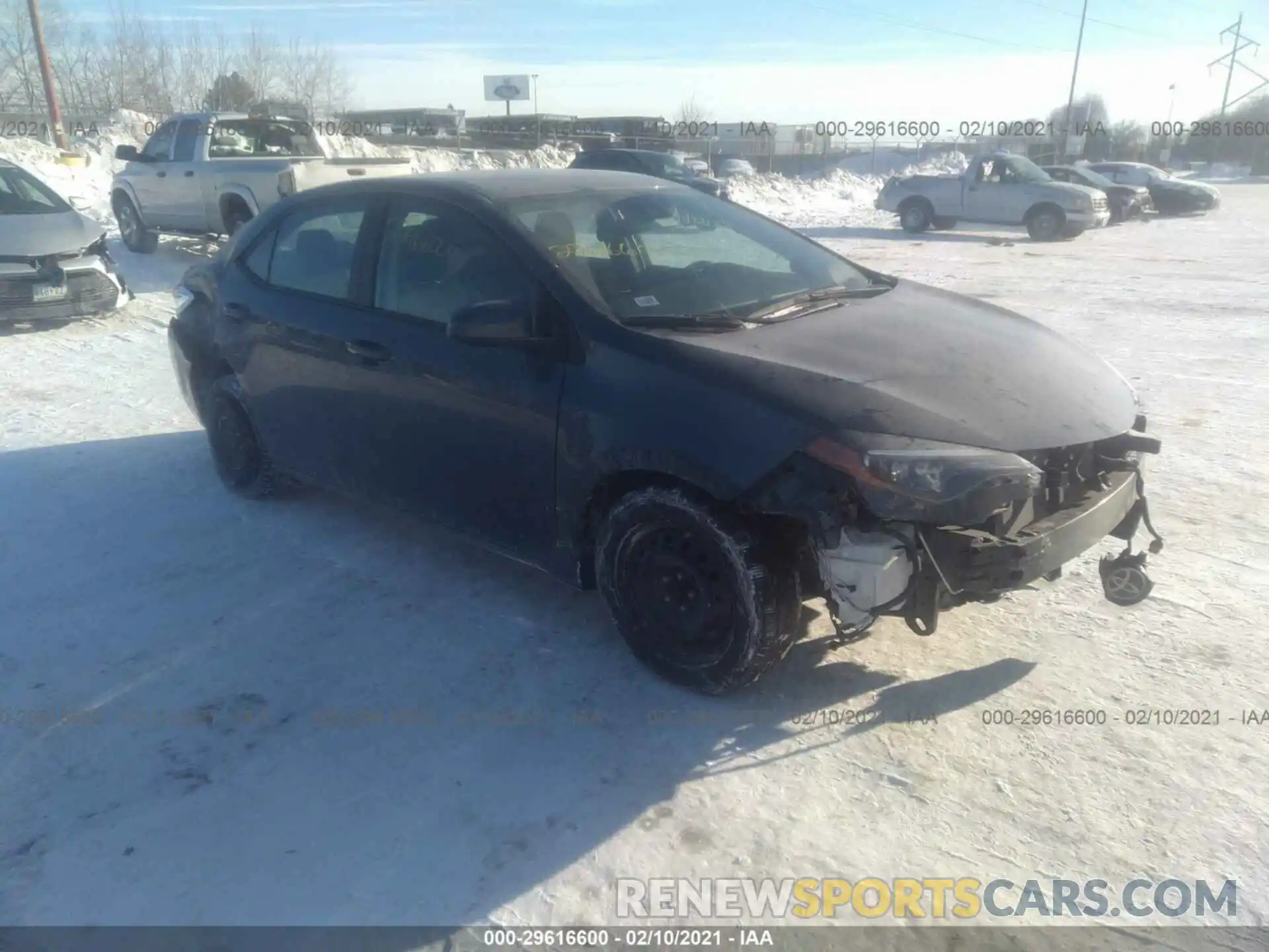 1 Photograph of a damaged car 2T1BURHE9KC168567 TOYOTA COROLLA 2019