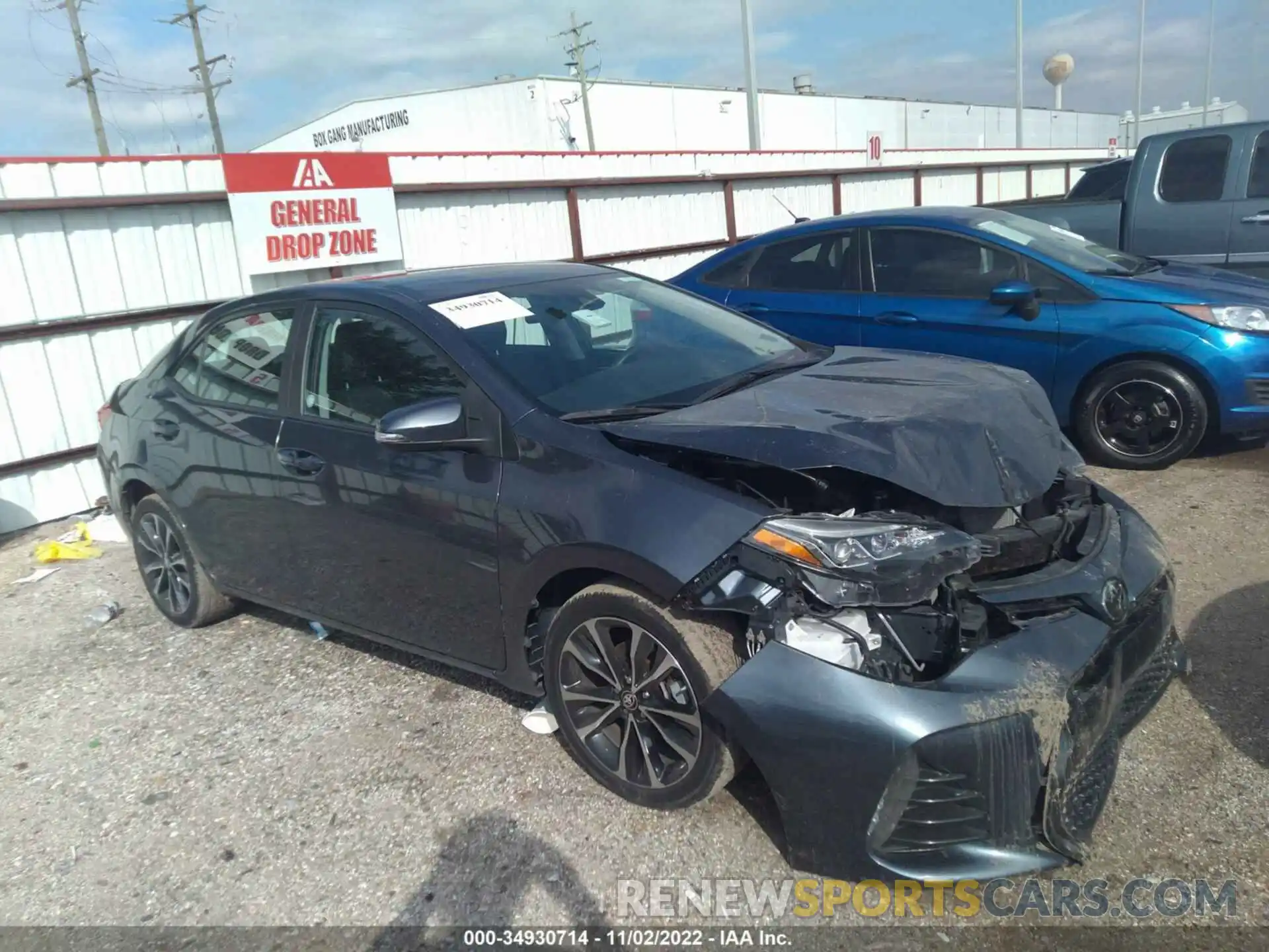 1 Photograph of a damaged car 2T1BURHE9KC168973 TOYOTA COROLLA 2019