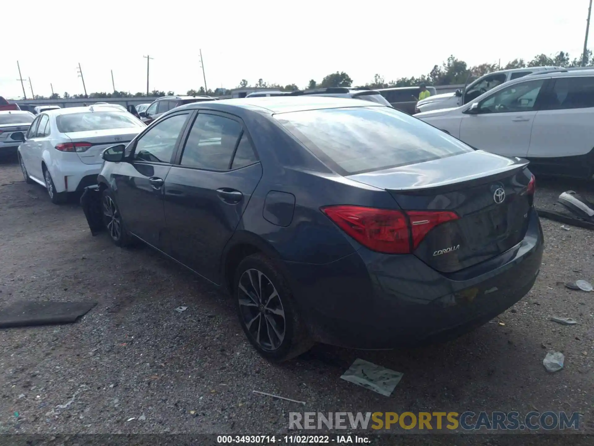 3 Photograph of a damaged car 2T1BURHE9KC168973 TOYOTA COROLLA 2019