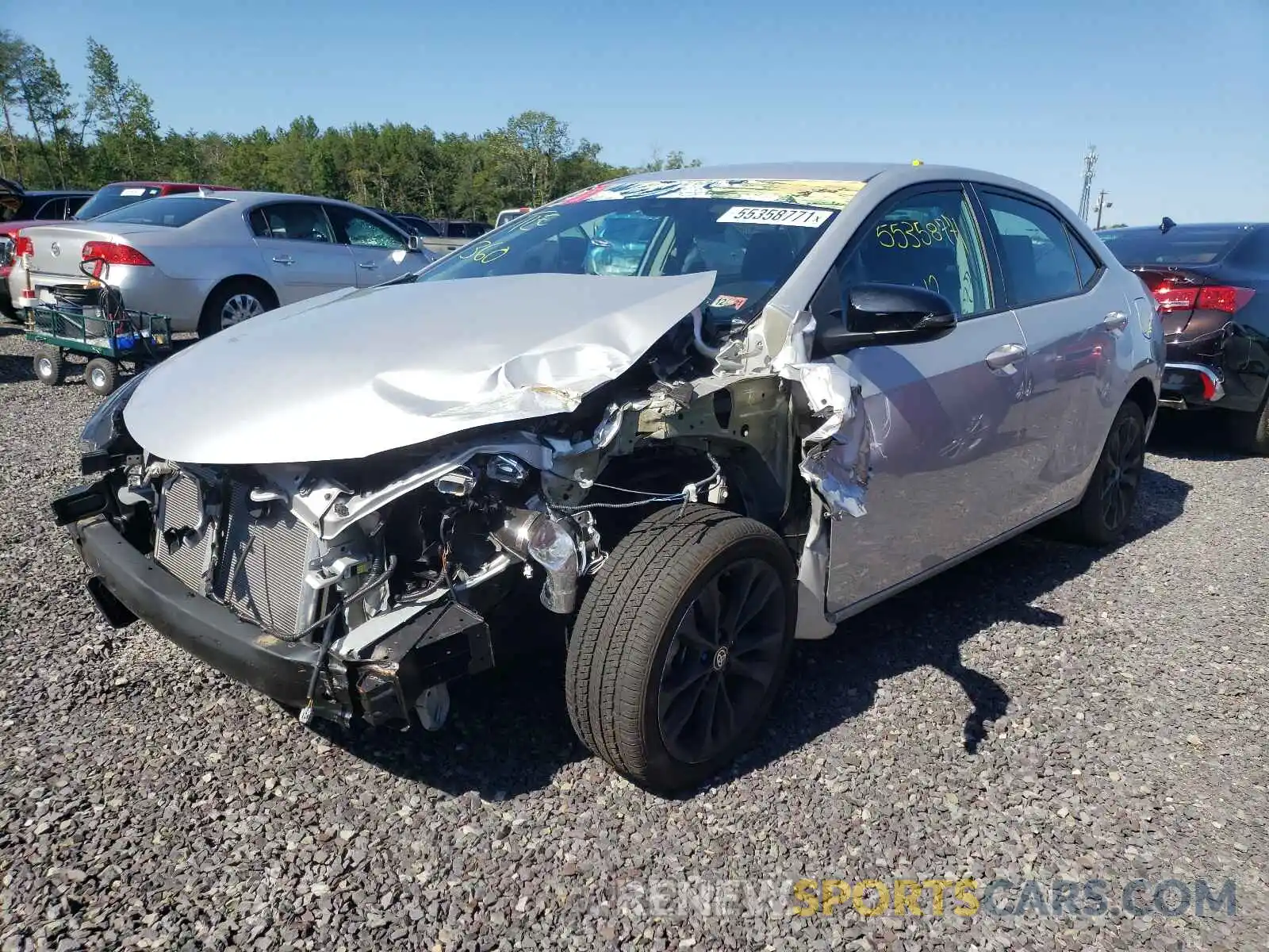 2 Photograph of a damaged car 2T1BURHE9KC169590 TOYOTA COROLLA 2019