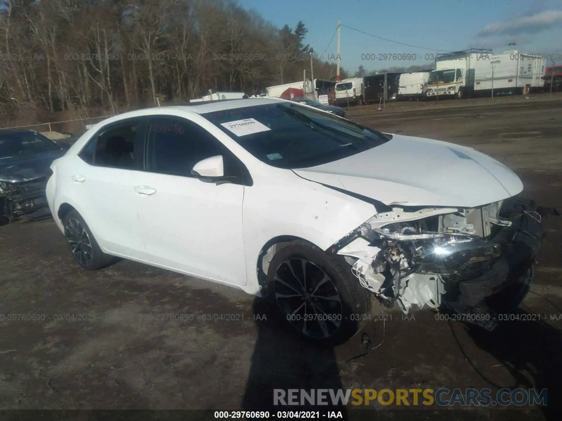 1 Photograph of a damaged car 2T1BURHE9KC171579 TOYOTA COROLLA 2019