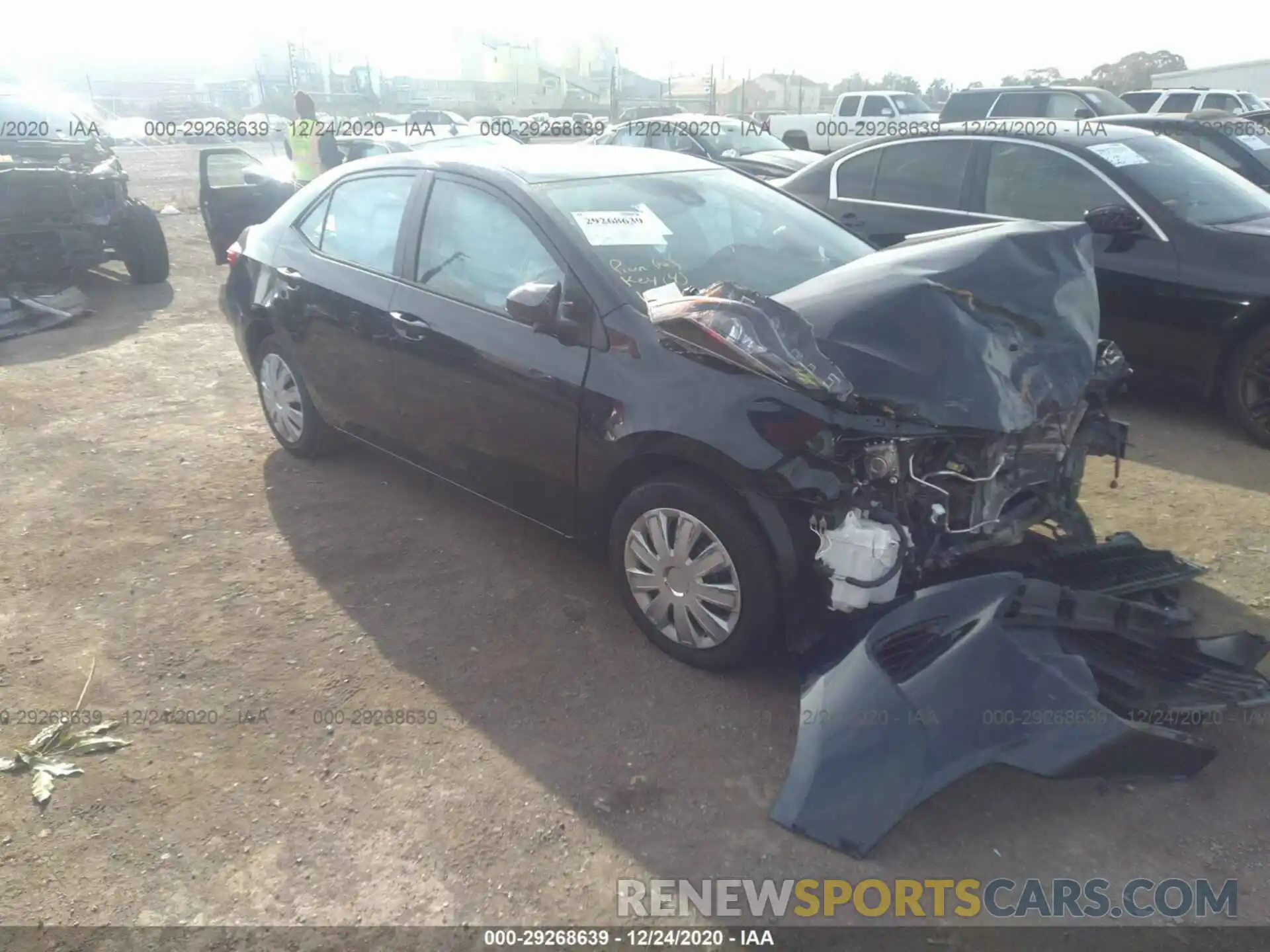 1 Photograph of a damaged car 2T1BURHE9KC171615 TOYOTA COROLLA 2019