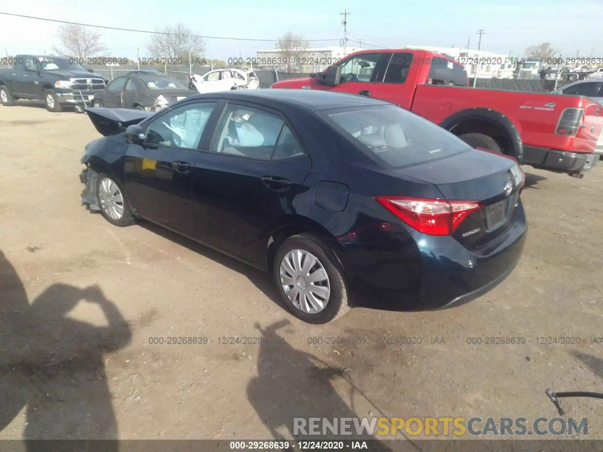 3 Photograph of a damaged car 2T1BURHE9KC171615 TOYOTA COROLLA 2019