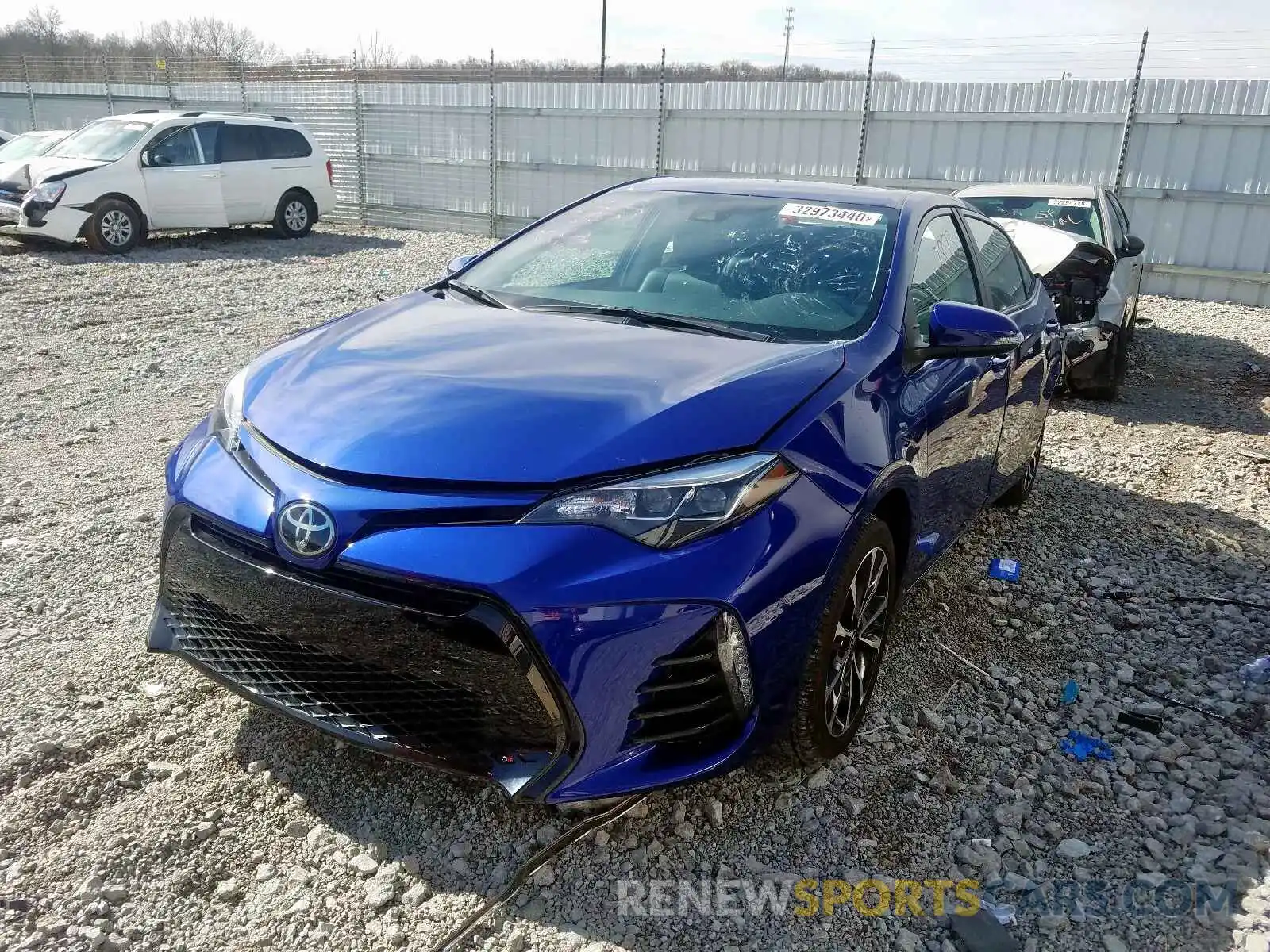 2 Photograph of a damaged car 2T1BURHE9KC172084 TOYOTA COROLLA 2019